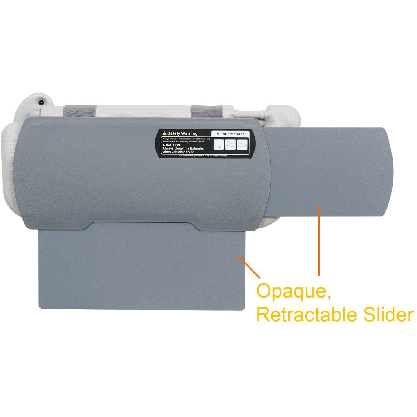 Wanpool Car Visor Sunshade Extender, Window Shade, Anti-Glare Sun Blocker For Driver Or Front Seat Passenger,1 Piece (Gray)