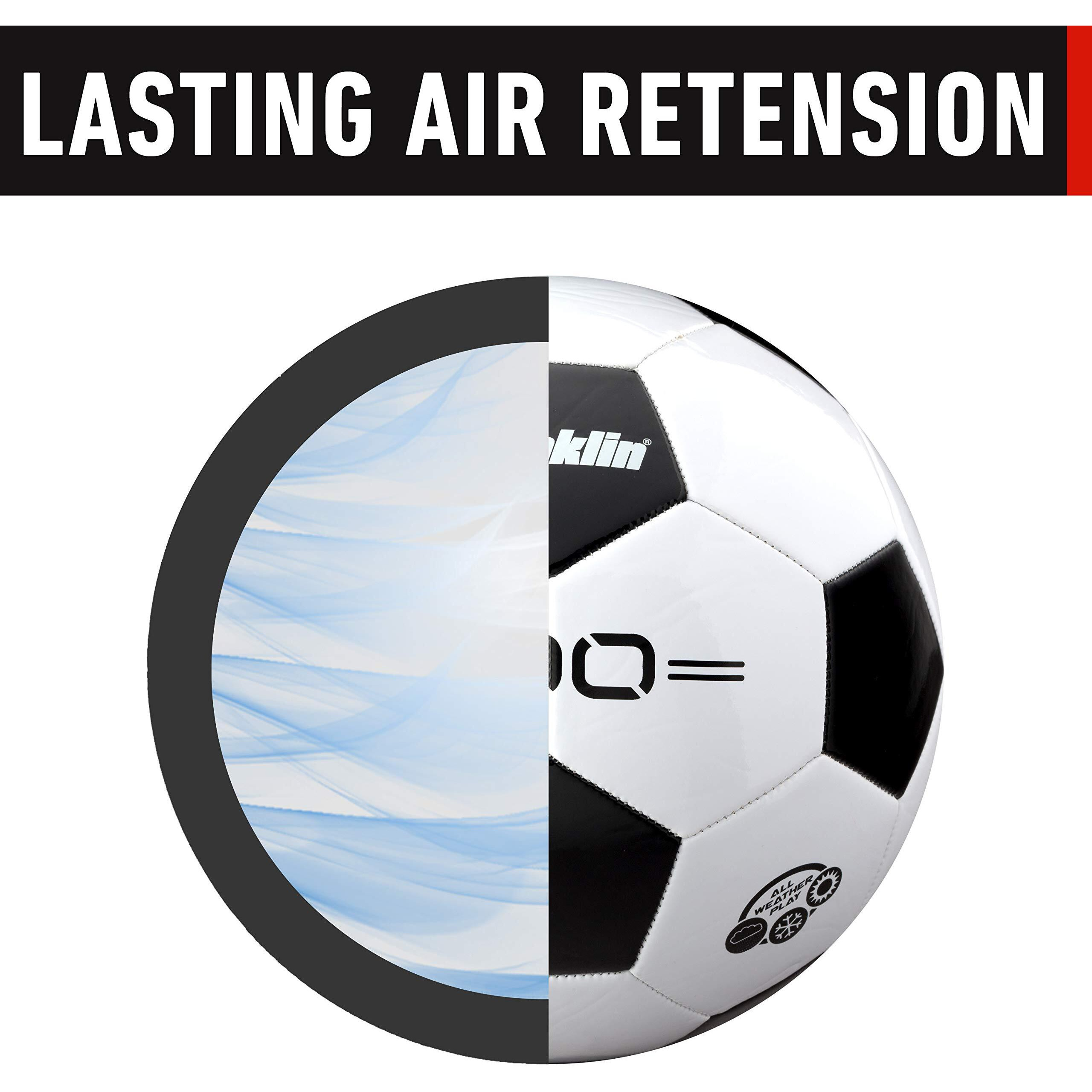 Franklin Sports Soccer Balls - Size 5 F-100 Soccer Balls - Adult Soccer Ball , White/Black