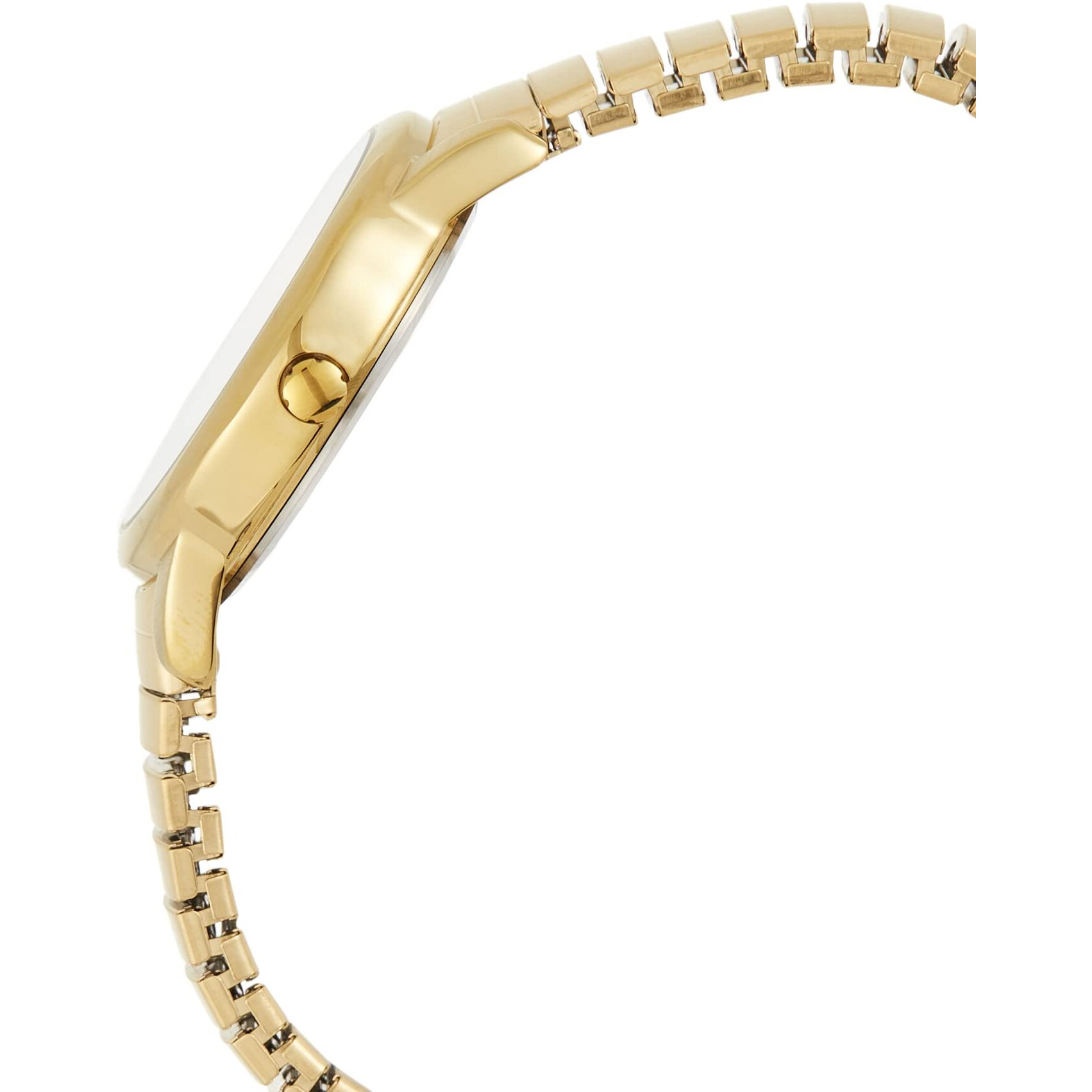 Timex Men's Easy Reader 35Mm Watch - Gold-Tone Case White Dial With Gold-Tone Tapered Expansion Band