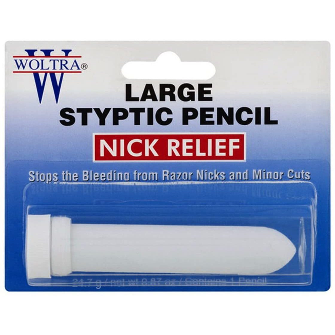 Woltra Nick Relief Large Styptic Pencil, 0.875 Oz