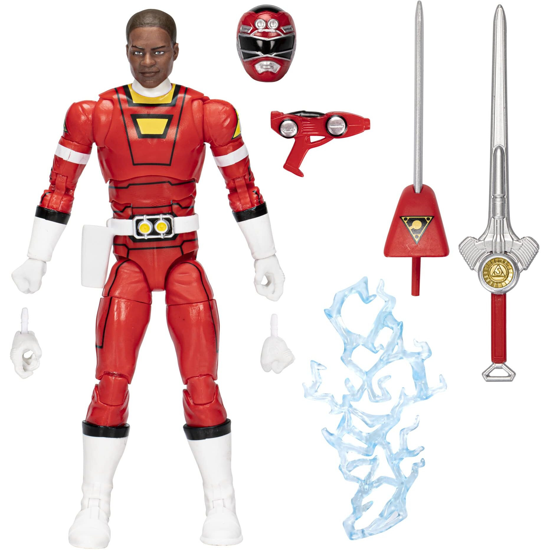 Power Rangers Lightning Collection Turbo Red Ranger 6-Inch Premium Collectible Action Figure Toy With Accessories, Kids Ages 4 And Up