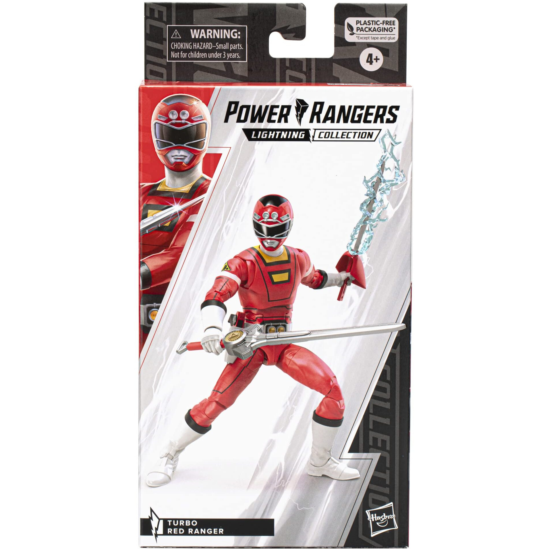 Power Rangers Lightning Collection Turbo Red Ranger 6-Inch Premium Collectible Action Figure Toy With Accessories, Kids Ages 4 And Up