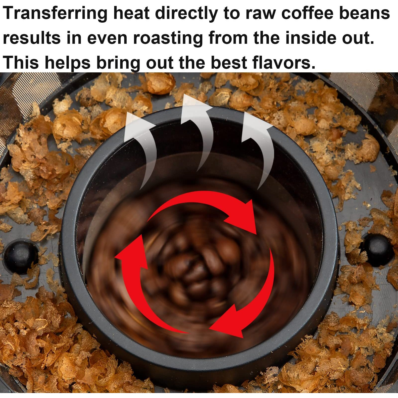 Javastarr Electric Coffee Roaster Machine For Home Use 1200W,Coffee Bean Roaster Machine For Home Use With Two Optional Baking Modes (Med & Dark),Coffee Roaster Stovetop,110V~120V