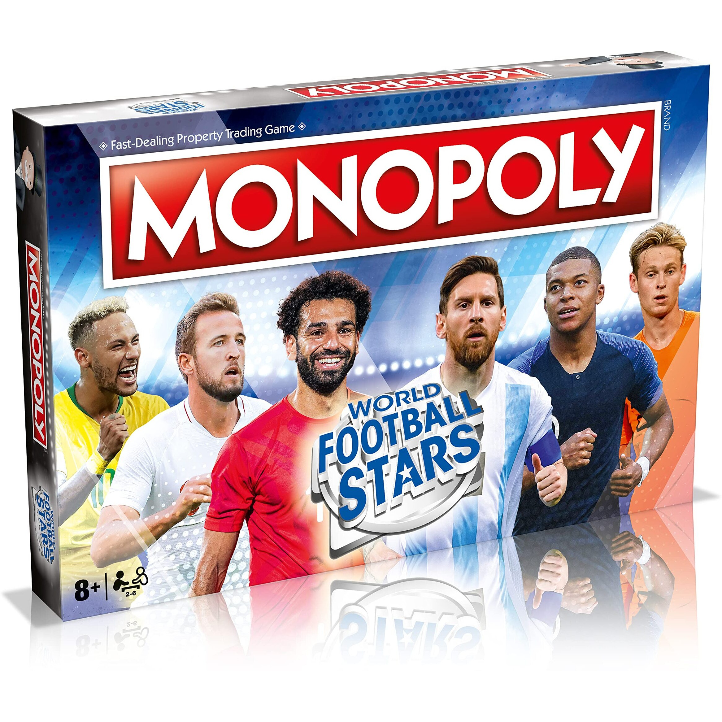 World Football Stars Monopoly Board Game, Play With Your Favourite Players Including Ronaldo, Messi, Neymar, Harry Kane And Salah, Great Family Game For Ages 8 And Up, Perfect For The World Cup