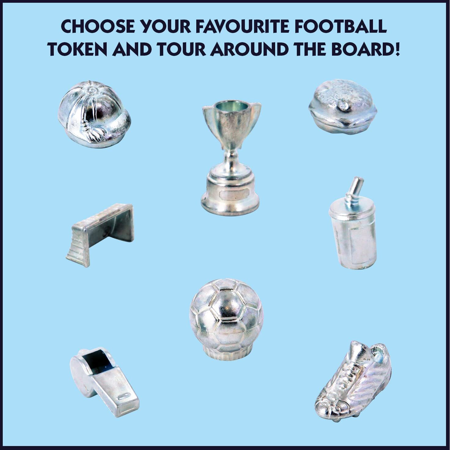World Football Stars Monopoly Board Game, Play With Your Favourite Players Including Ronaldo, Messi, Neymar, Harry Kane And Salah, Great Family Game For Ages 8 And Up, Perfect For The World Cup