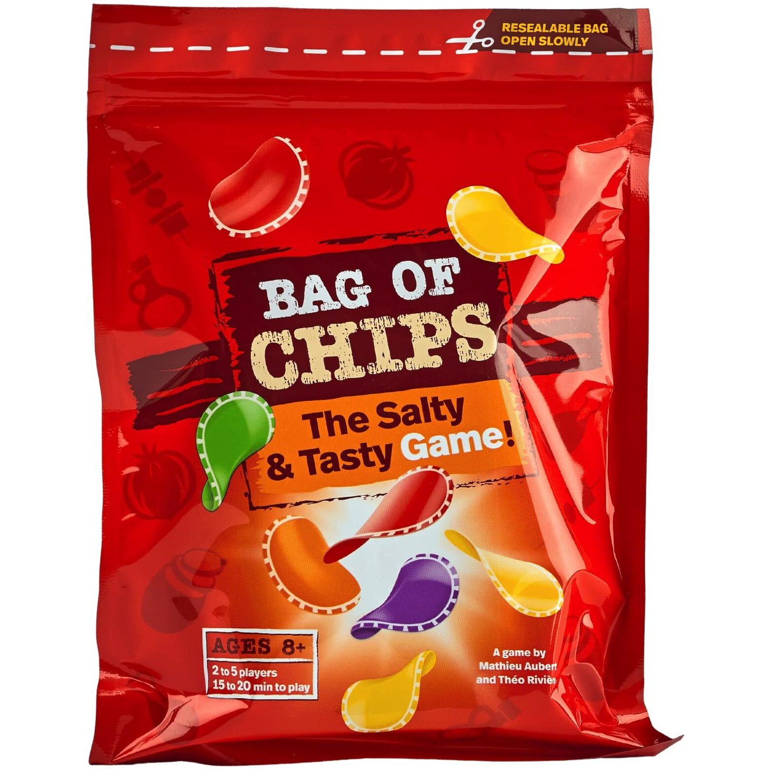 Blue Orange Games Bag Of Chips Board Game - Family Or Adult Party Strategy Board Game For 2 To 5 Players. Recommended For Ages 8 & Up.