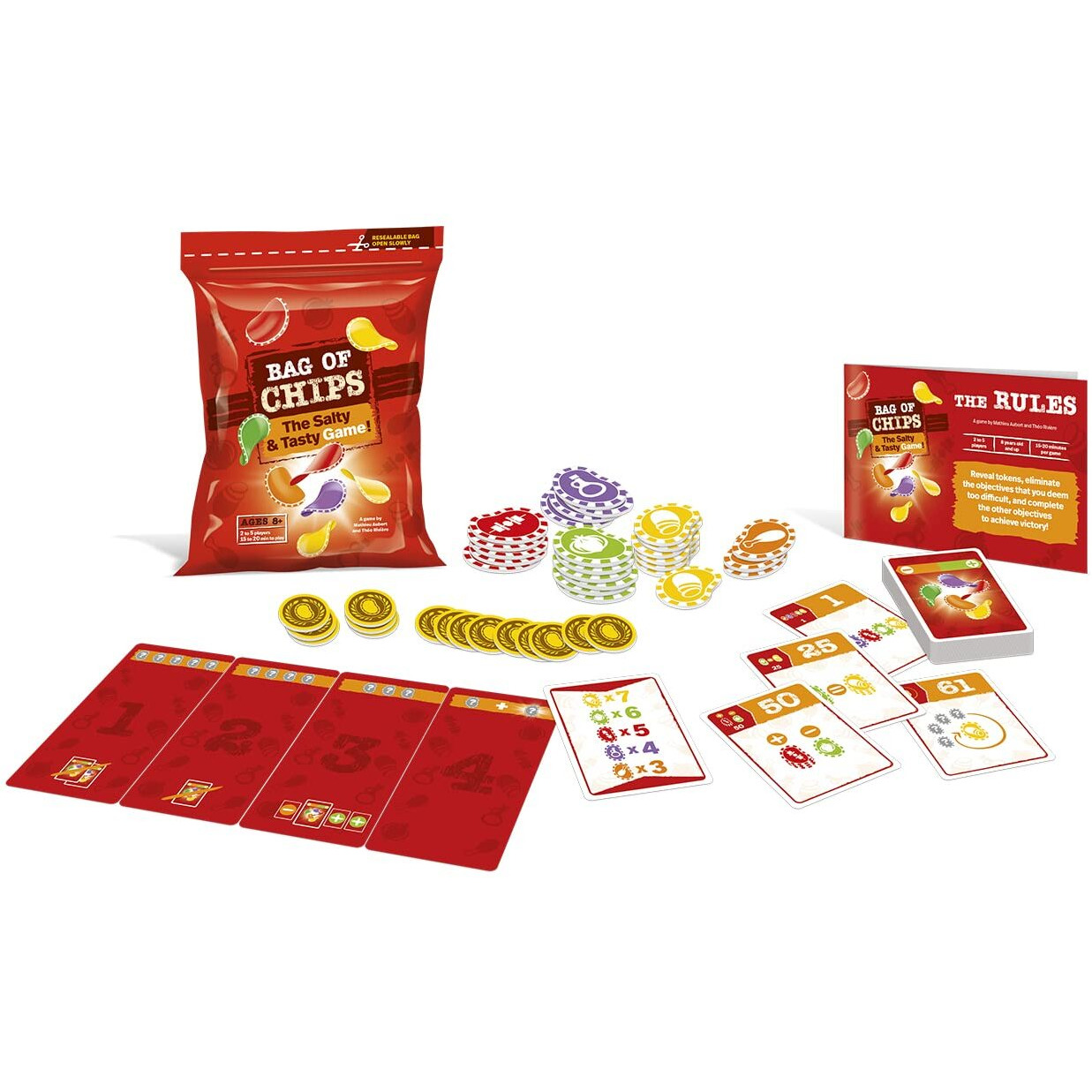 Blue Orange Games Bag Of Chips Board Game - Family Or Adult Party Strategy Board Game For 2 To 5 Players. Recommended For Ages 8 & Up.