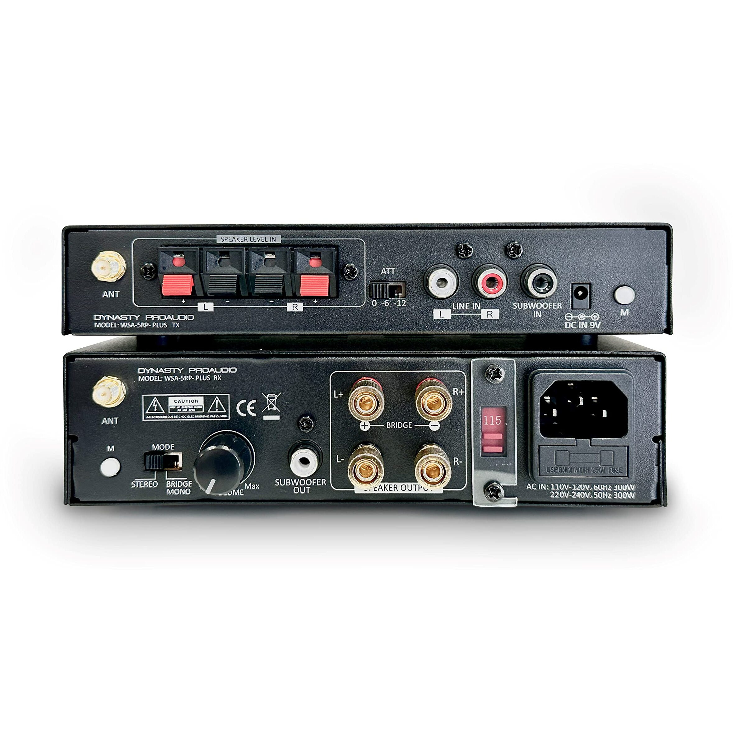 Dynasty Proaudio Wsa-5Rp-Plus Wireless Surround Sound Rear Speakers Kit With 2 X 100W Amplifier Built-In (Metal Chassis Design)