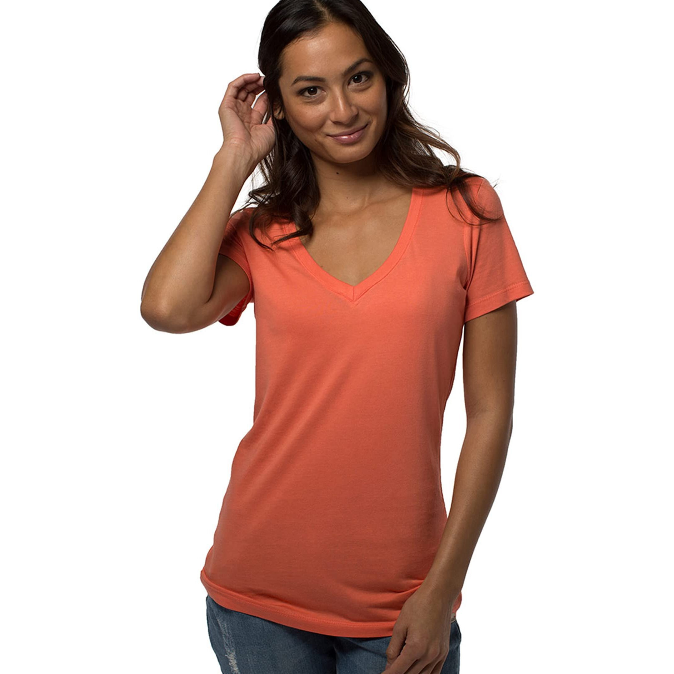 Bamboo V-Neck Tee - White By Cariloha For Women - 1 Pc T-Shirt (Xs)
