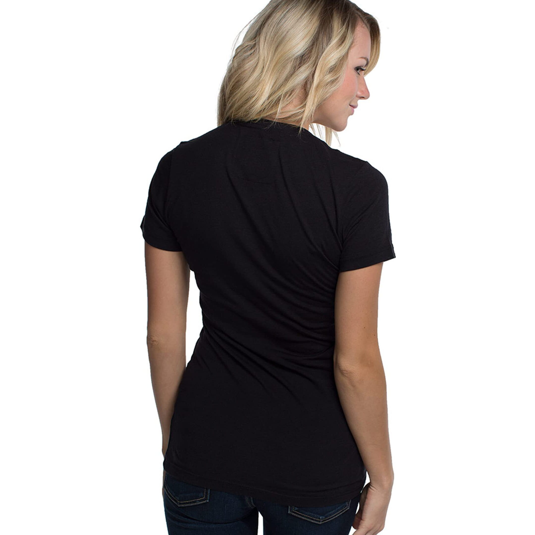 Bamboo V-Neck Tee - Black By Cariloha For Women - 1 Pc T-Shirt (Xs)