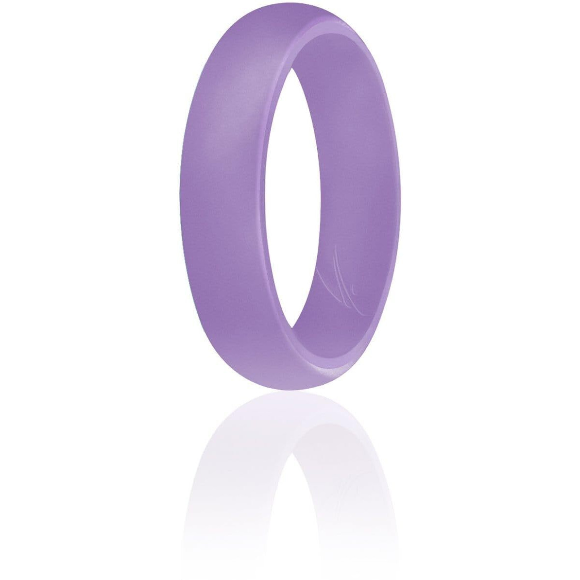 Silicone Wedding Ring - Dome Style - Lavander By Roq For Women - 6 Mm Ring