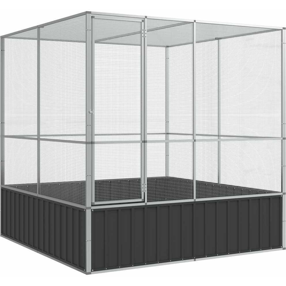 Vidaxl Aviary Silver 83.1X81.5X83.5 Steel