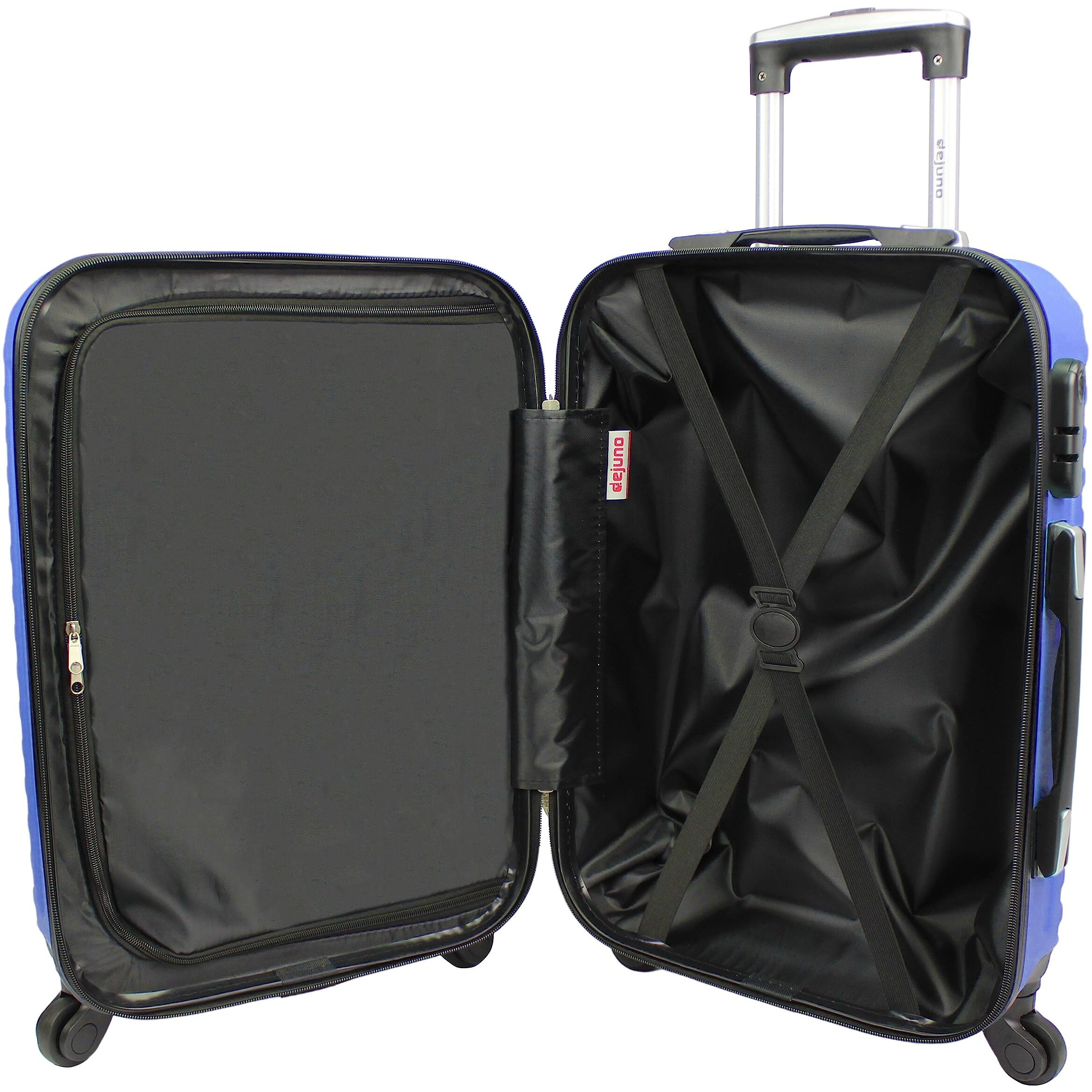 Dejuno Craft Hardside 3-Piece Spinner Luggage Set, Blue, One_Size