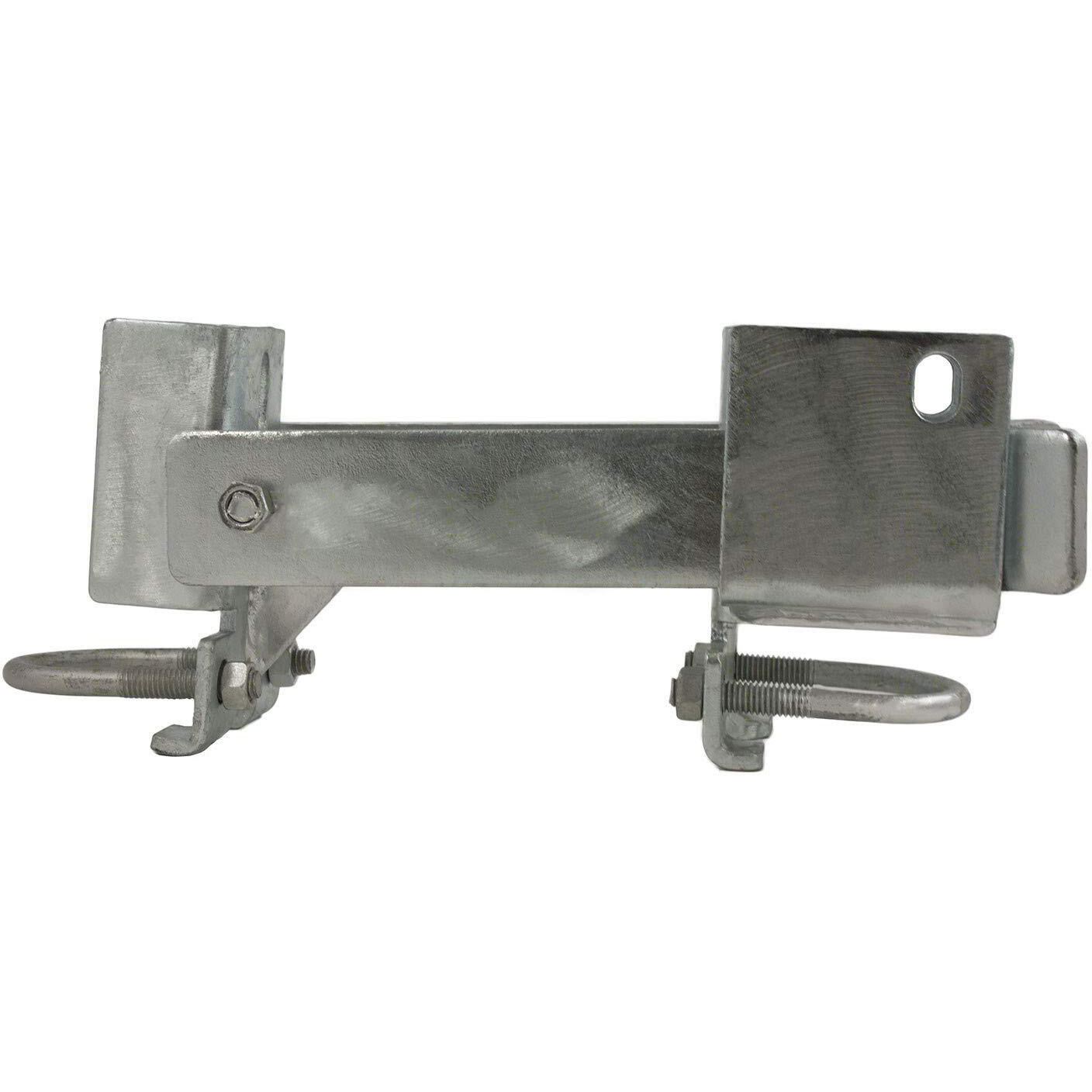 Chain Link Fence Commercial Strong Arm Double Gate Latch For 1-5/8"" Thru 2"" Gate Frames Pipe Sizes. Use This Double Gate Latch Where 2 Gates Swing Together.