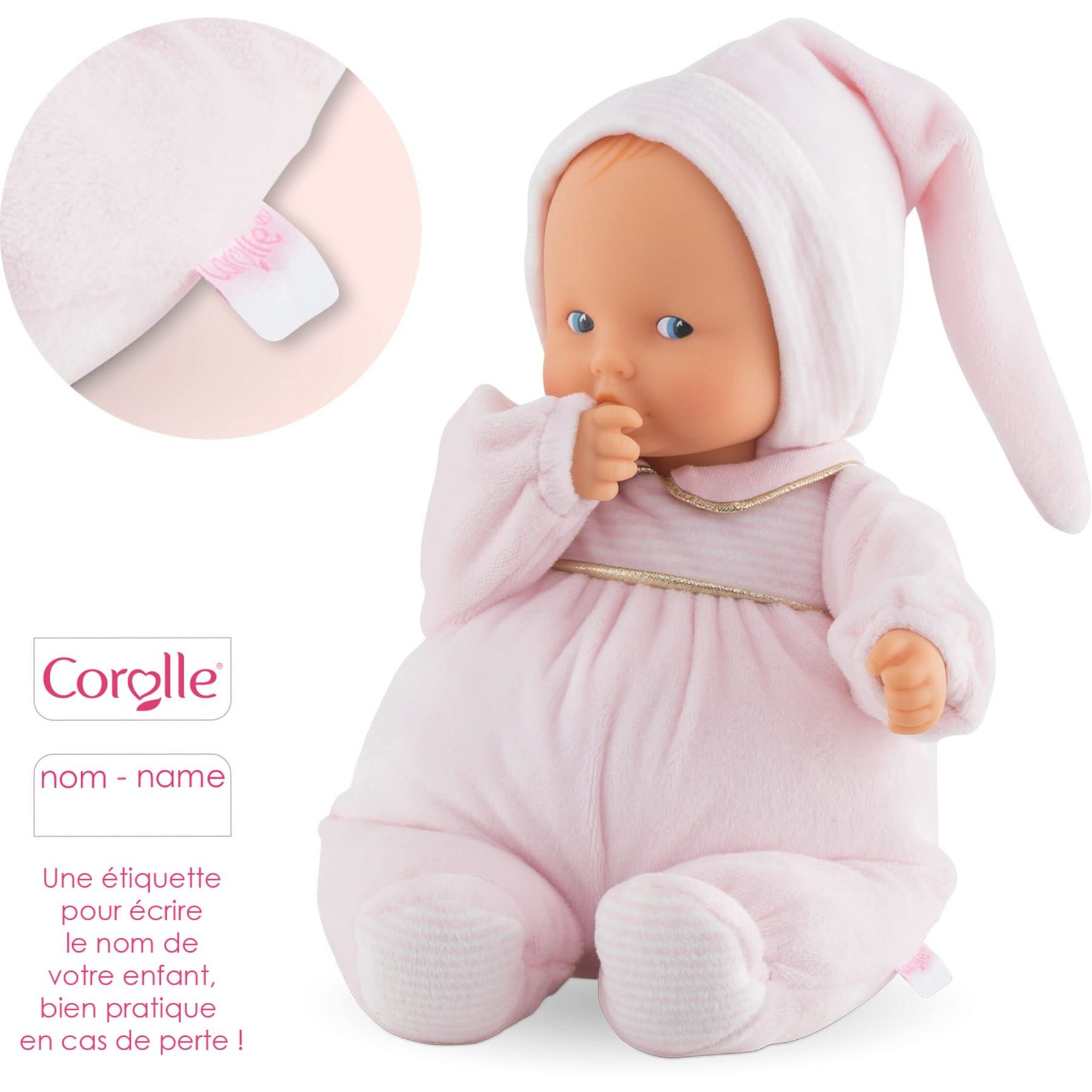 Corolle Babipouce Sweet Dreams Soft Body Baby Doll - 11"" Size, Vanilla-Scented, For Ages 0 Months & Up