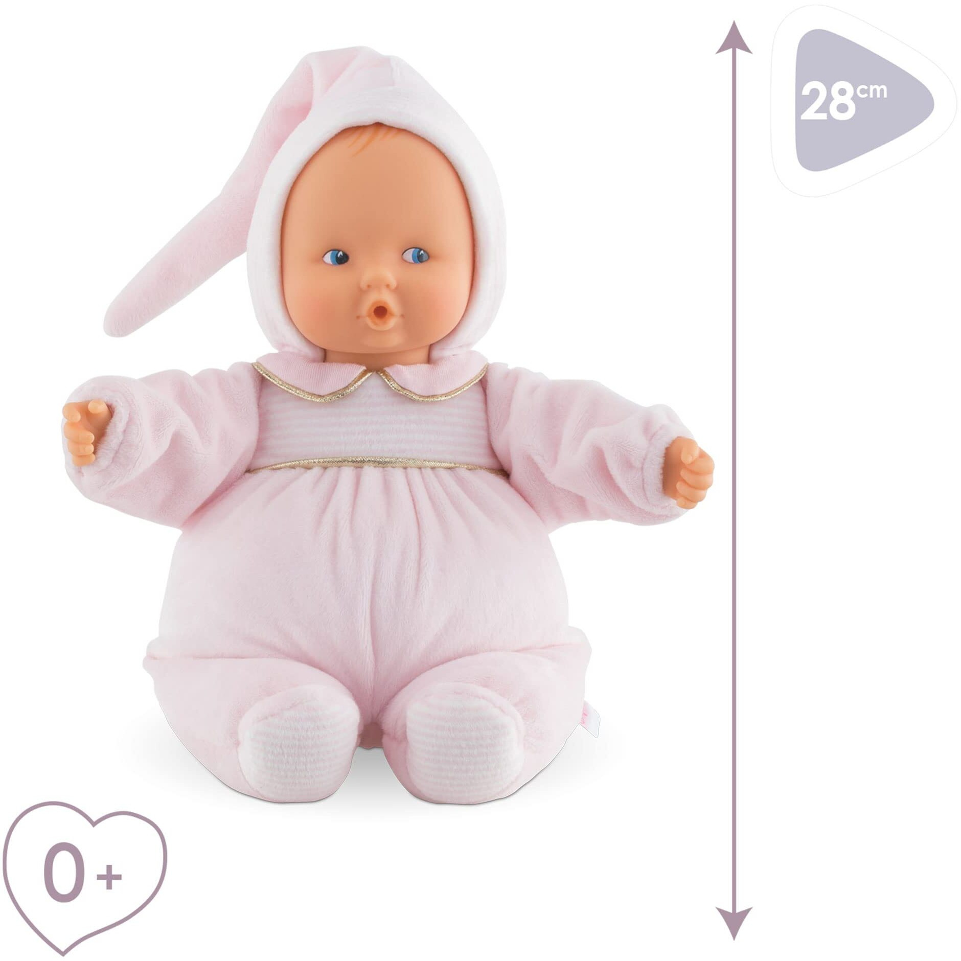 Corolle Babipouce Sweet Dreams Soft Body Baby Doll - 11"" Size, Vanilla-Scented, For Ages 0 Months & Up