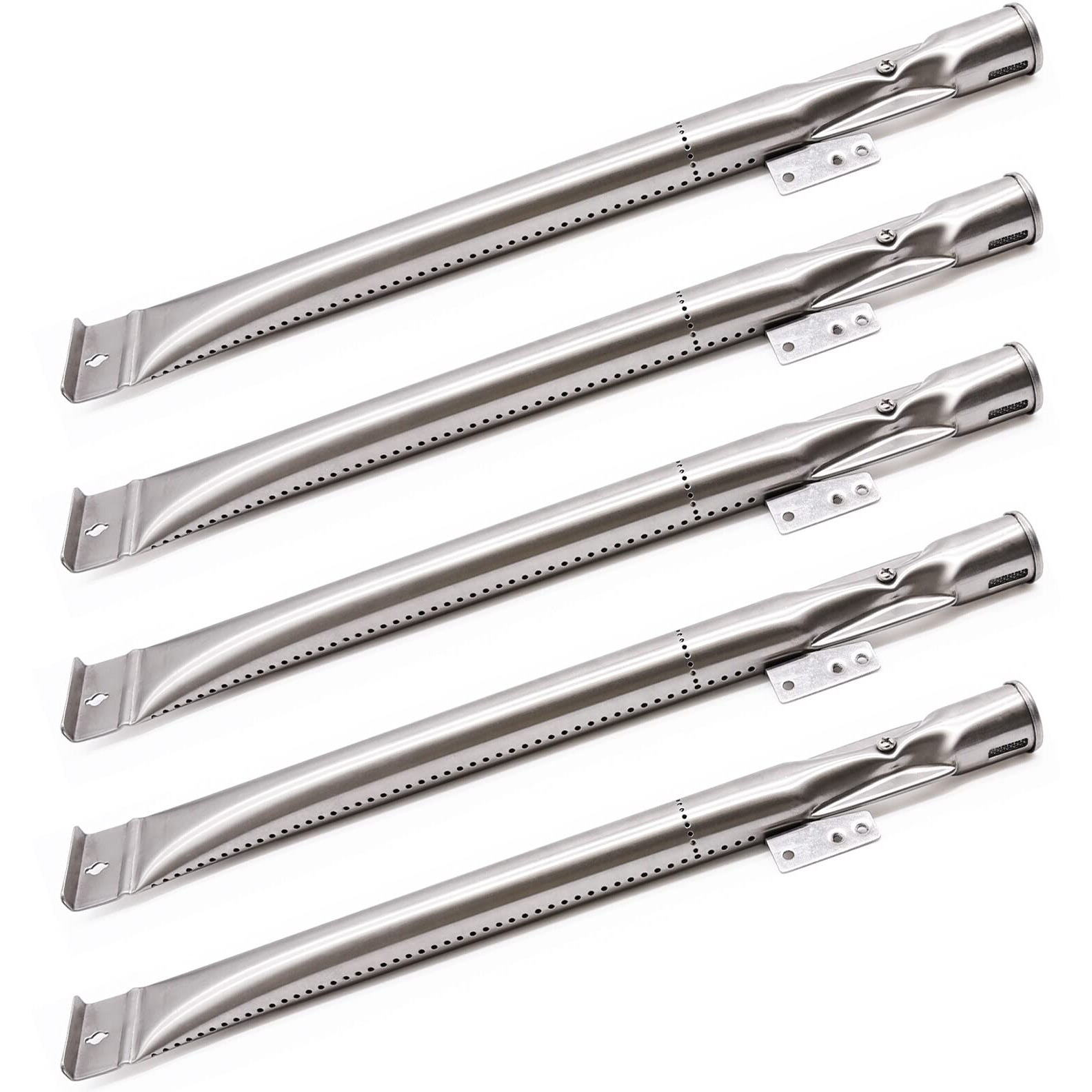 Bbq-Element Stainless Steel Grill Burner Tubes Replacement For Nexgrill 720-0888, 720-0888N, 720-0882S, Gas Grill Pipe Burners For Kenmore, Kitchen Aid, Nexgrill 720-0830H Gas Grill.(5 Pack)