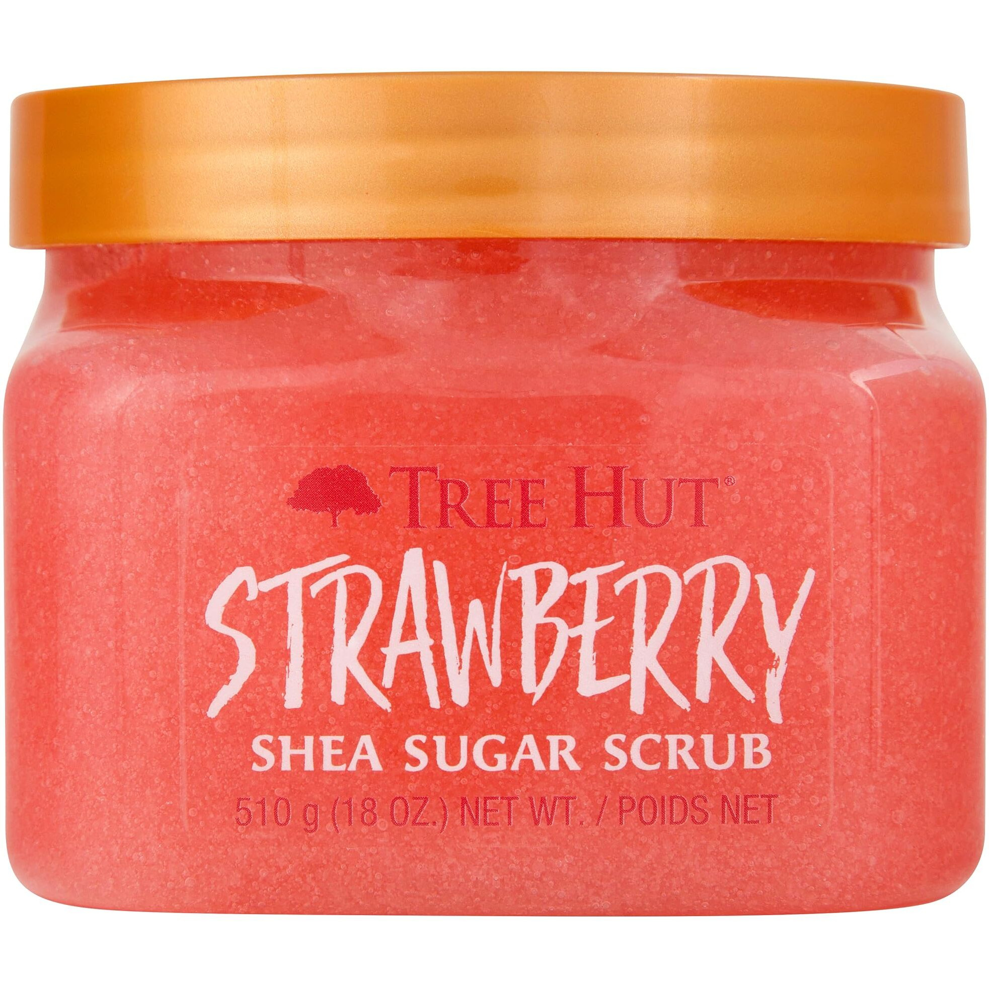 Tree Hut Strawberry Shea Sugar Exfoliating & Hydrating Body Scrub, 18 Oz