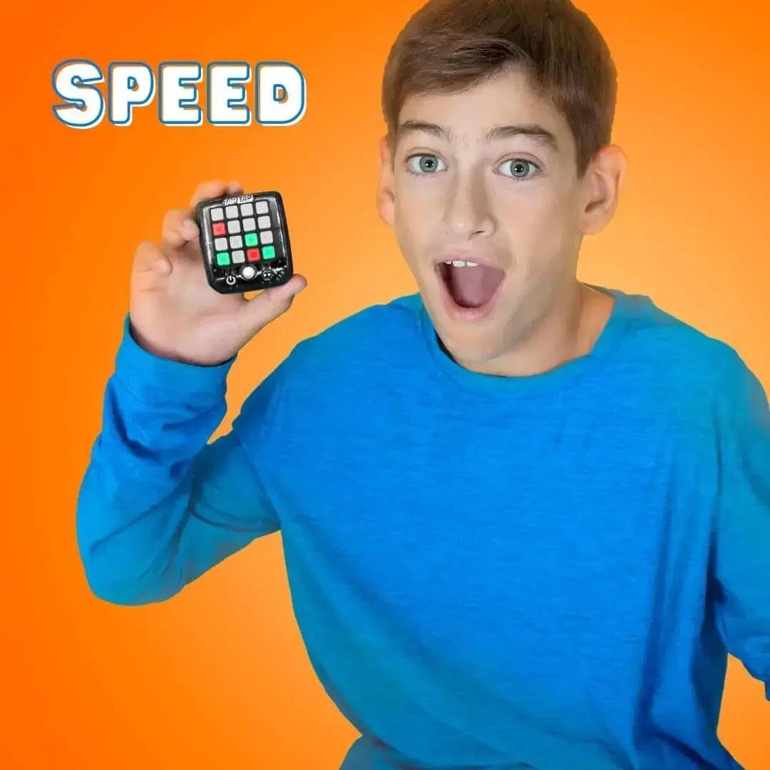 Tap Tap Smart Fidget Toy - 5 Interactive Games, Light-Up, Quiet, Travel Toy For Ages 5+, Handheld, Fidget Gadget