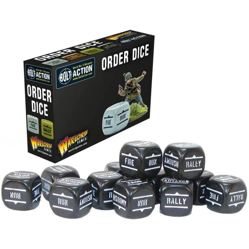 Black Order Dice For Bolt Action By Warlord Games