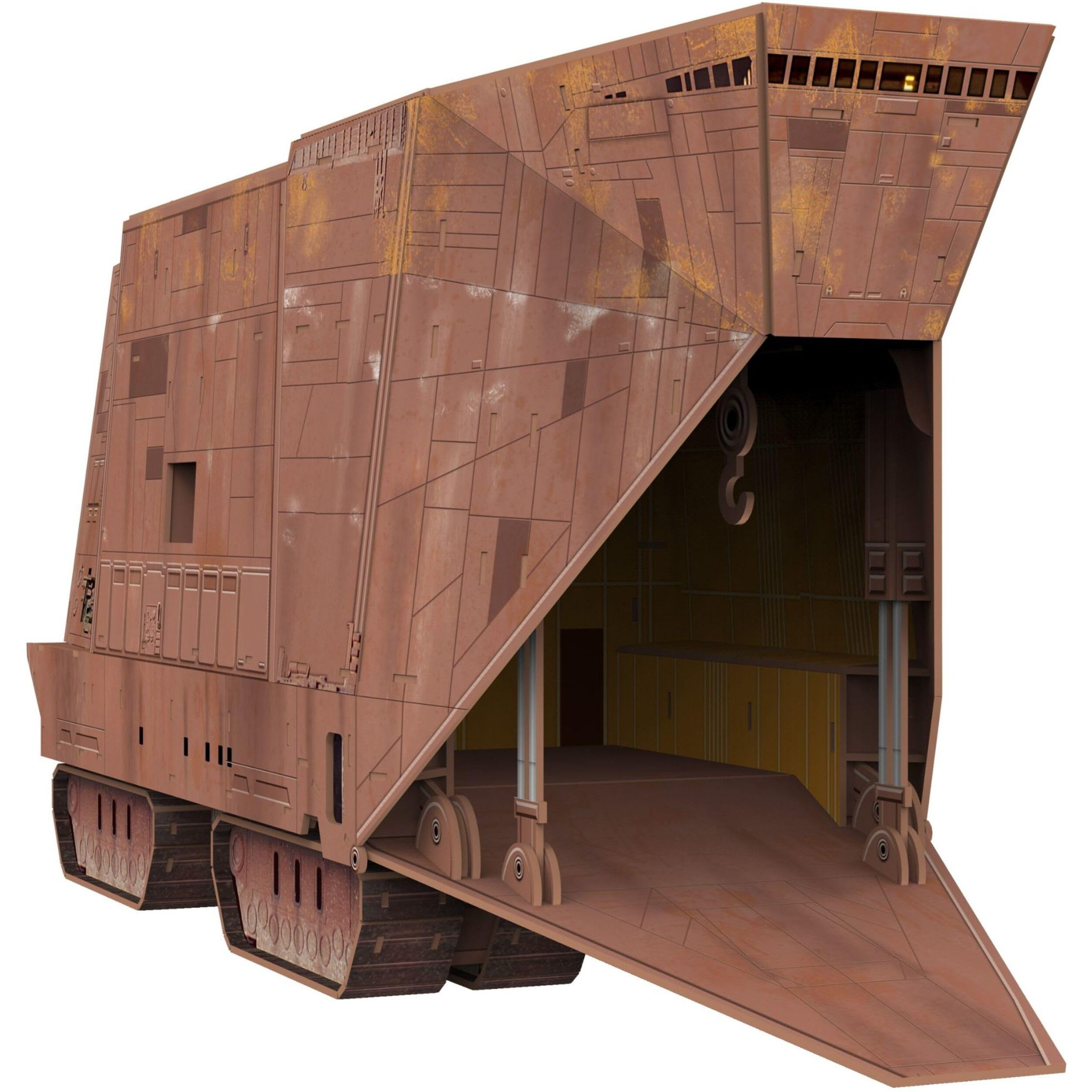 4D Cityscape Star Wars 3D Paper Model Kits (Mandalorian Sandcrawler)