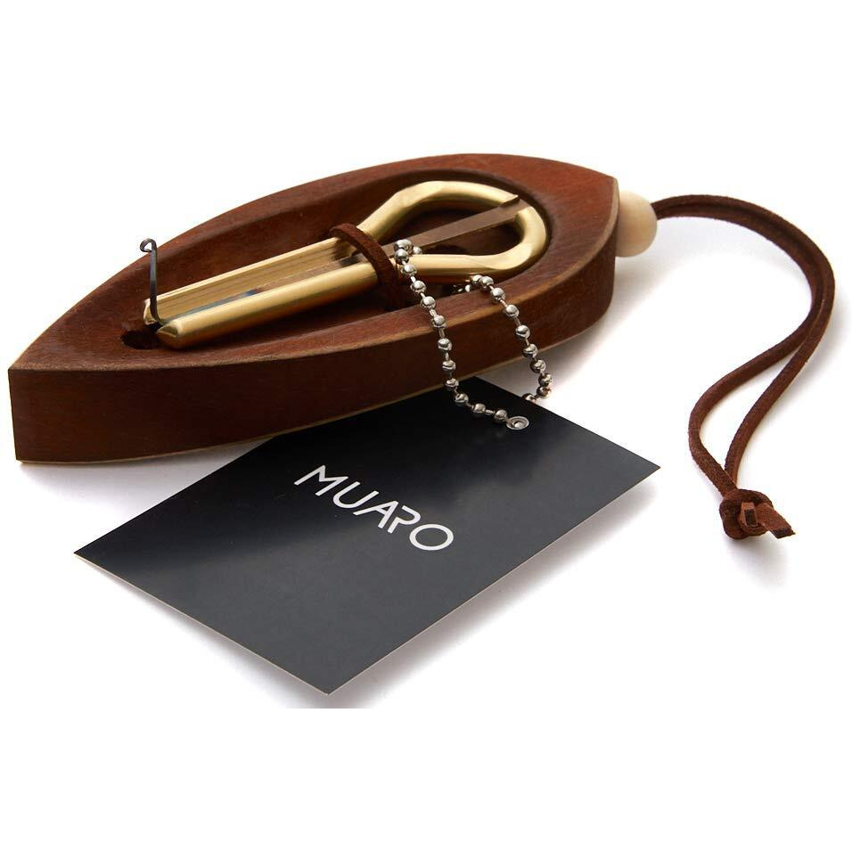 Jaw Harp By Muaro P.Potkin In Dark Wooden Case (Mouth Harp)