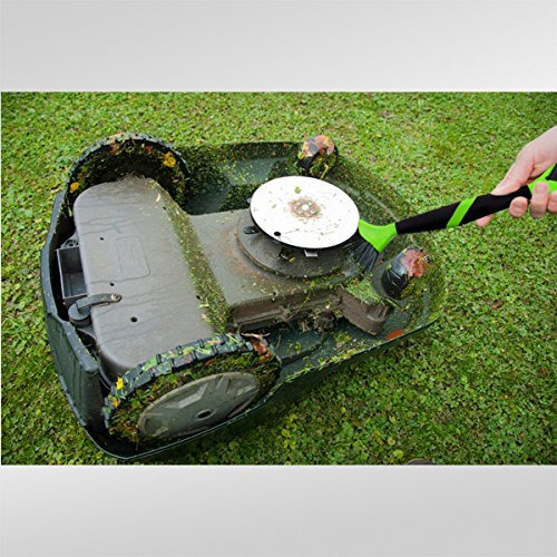 Walensee Lawn Mower Tools Lawn Mower Accessories Lawn Mower Deck Cleaner Lawn Mower Scraper Brush Mower Cleaner Mower Deck Brush Tractor Cleaning Tools 16 Inches Length Green