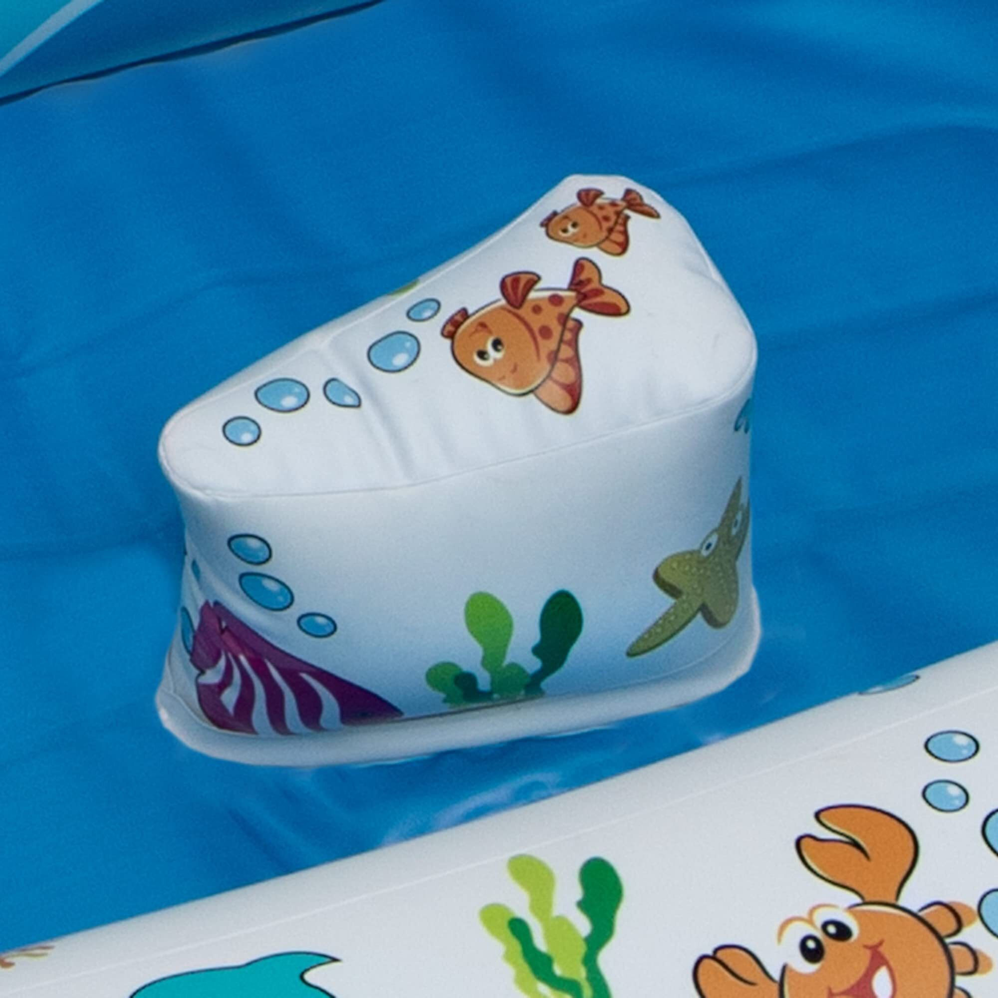 Mommy's Helper | Inflatable Under The Sea Baby Bathtub, Collapsible Safe Baby Bath Tub With Anti-Sliding Saddle Horn Seat, Must Have Travel Toddler Bath, Portable Bathtub Recommended Months 6 To 24