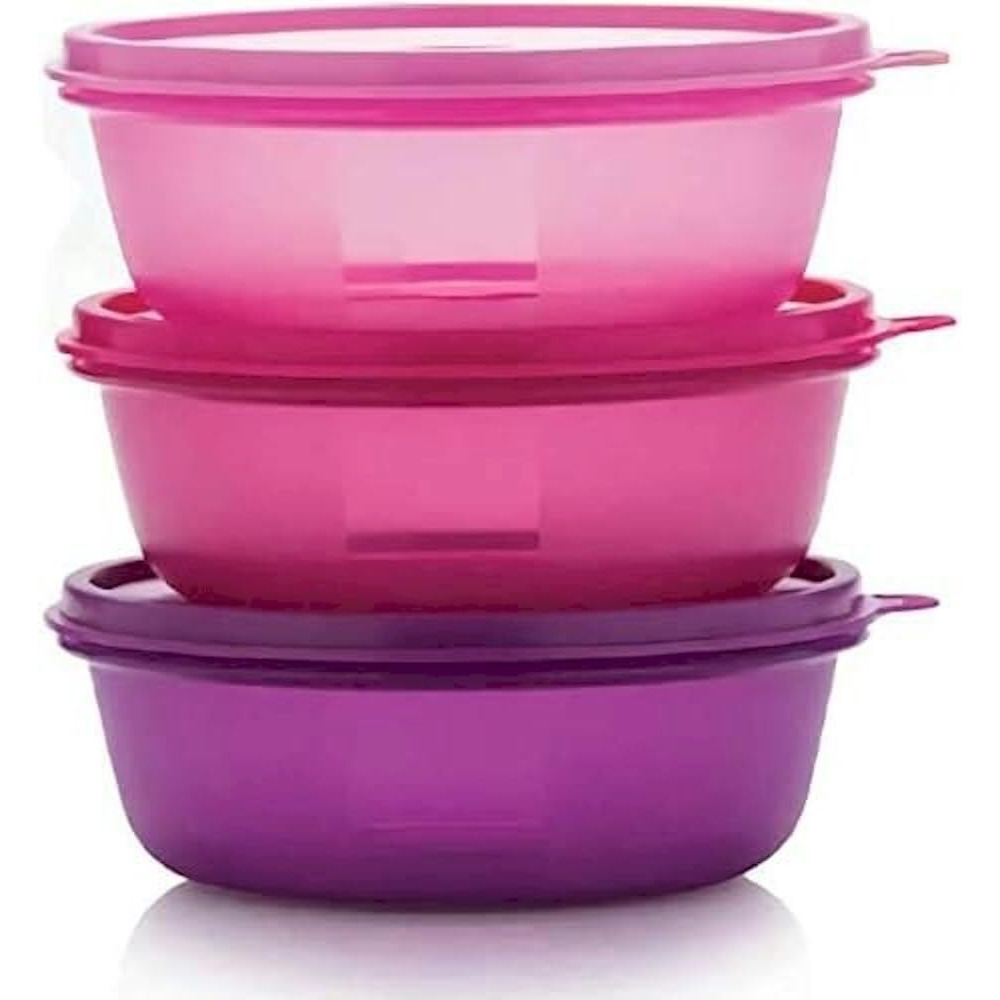 Tupperware Leftover Bowl Set Storage Food Containers (600Ml X 3Pcs)