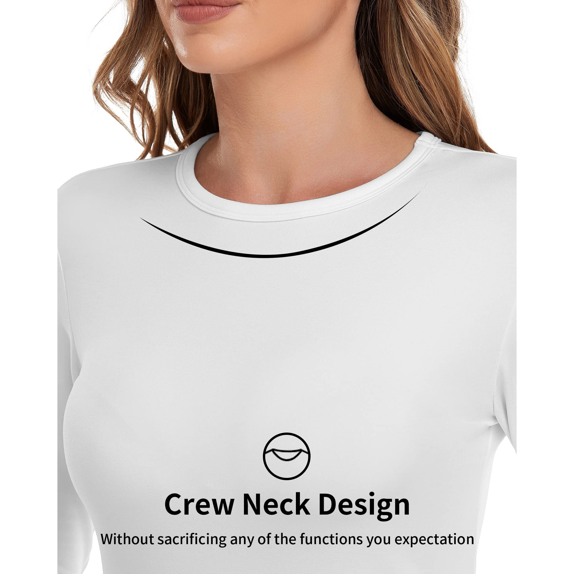 Weerti Thermal Underwear For Women Long Johns Women With Fleece Lined, Base Layer Women Cold Weather Top Bottom(White Xl)