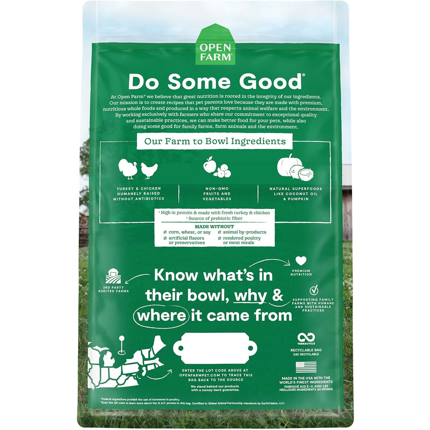 Open Farm Homestead Turkey & Chicken Grain-Free Dry Cat Food, Wild-Caught Fish Recipe With Non-Gmo Superfoods And No Artificial Flavors Or Preservatives, 4 Lbs