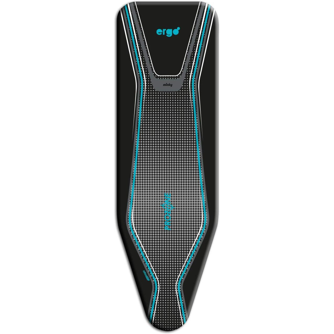 Minky Homecare Ergo Prozone Replacement Ironing Board Cover And Pad - 48 X 15 Inches (Black & Blue)