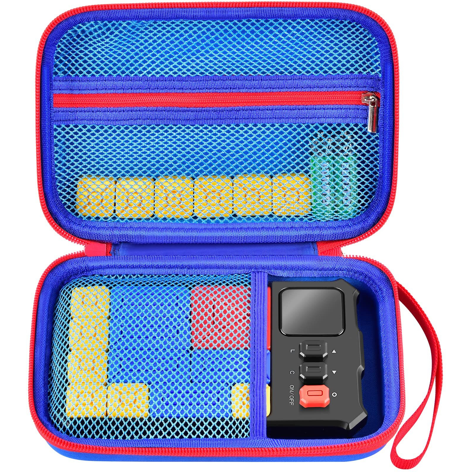 Casmilee Case Compatible With Giiker Super Slide Brain Games, Brain Teaser Puzzles Organizer Storage Bag, Flow Slider Puzzle Game Holder (Blue)