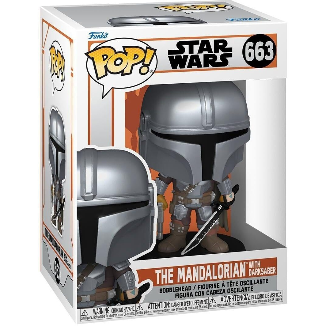 Funko Pop Star Wars The Mandalorian - The Mandalorian With Darksaber