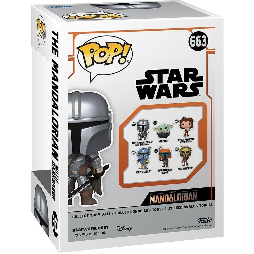 Funko Pop Star Wars The Mandalorian - The Mandalorian With Darksaber