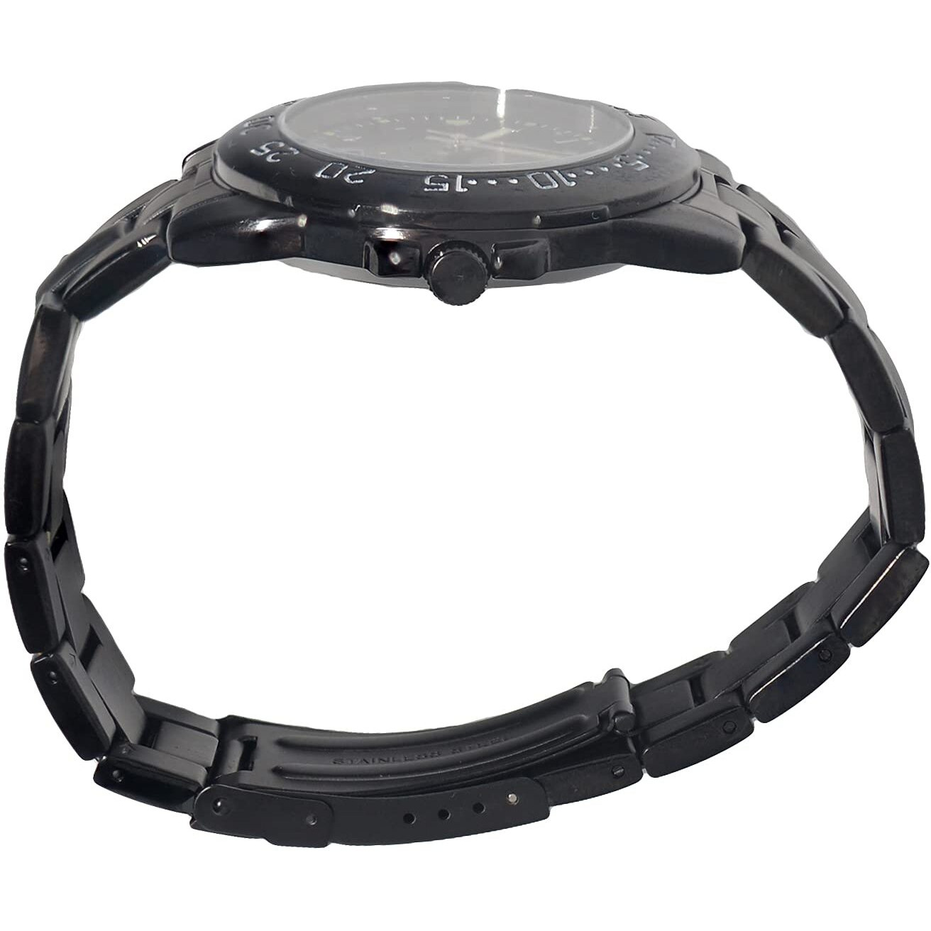 Suntime Men's Fantom Quadrant Collegiate Sport Watch All Black - Lsu Tigers