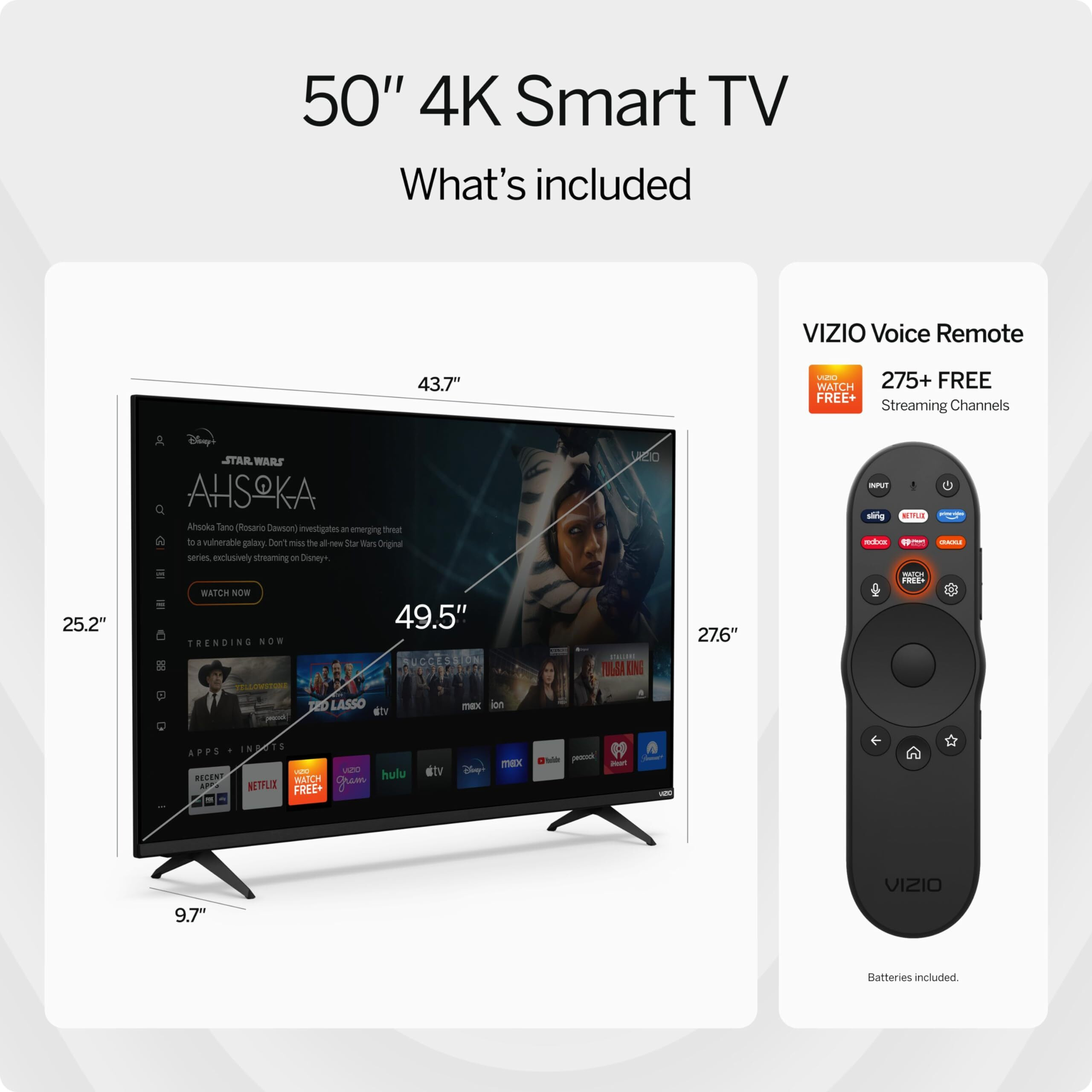 Vizio 50"" 4K Hdr Smart Tv