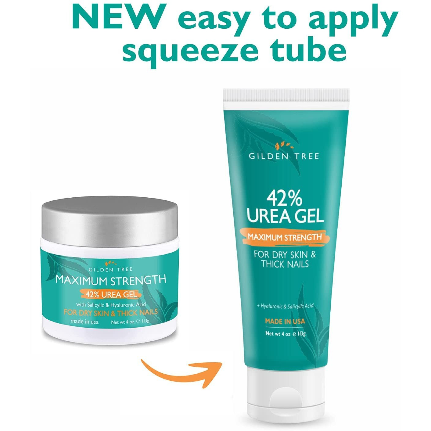 Urea Gel 42 Percent For Feet Maximum Strength Softens Cracked Heel Calluses & Thick Toenails
