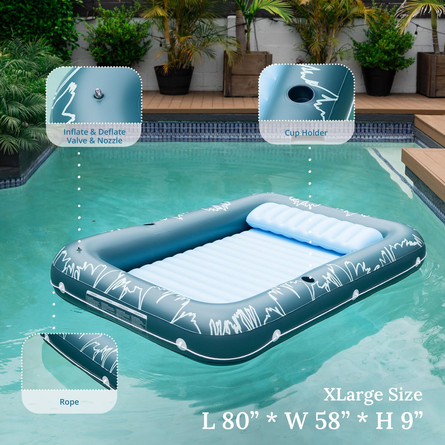 Sunrio Blue Double Tanning Pool V2