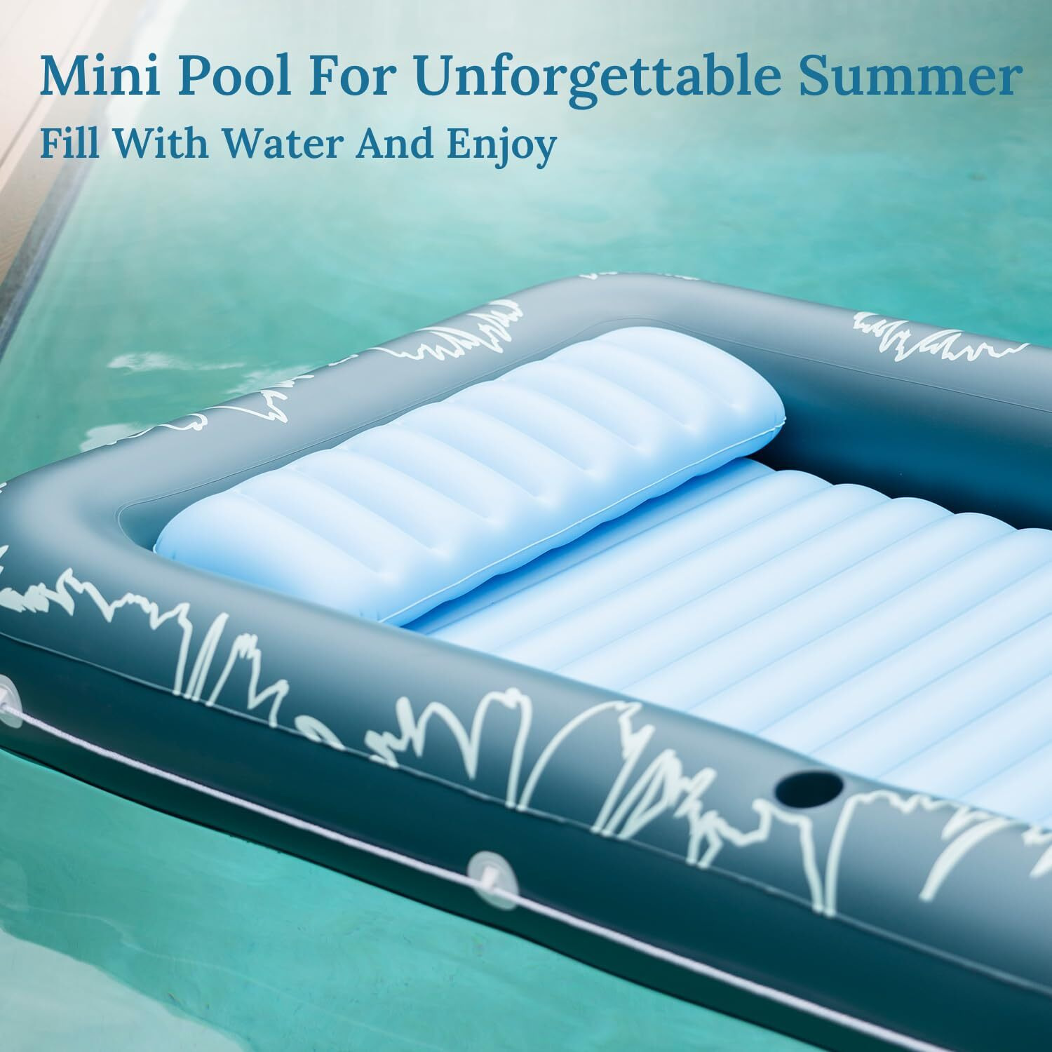 Sunrio Blue Double Tanning Pool V2