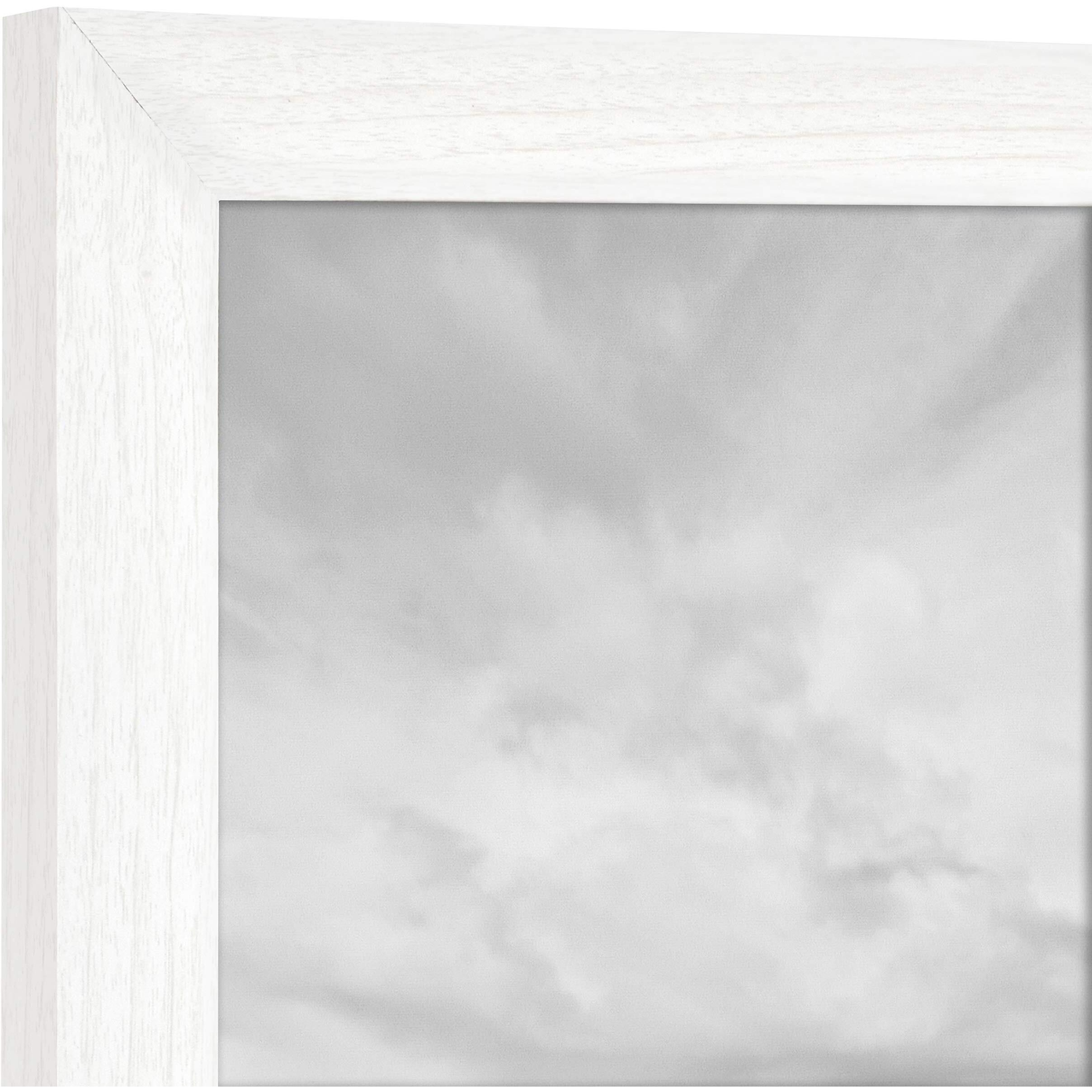 Mcs Studio Gallery 20X30 Poster Frame White Woodgrain, Vertical & Horizontal Wall Hanging Large Picture Frame For Photos, Posters & Art Prints (1-Pack)