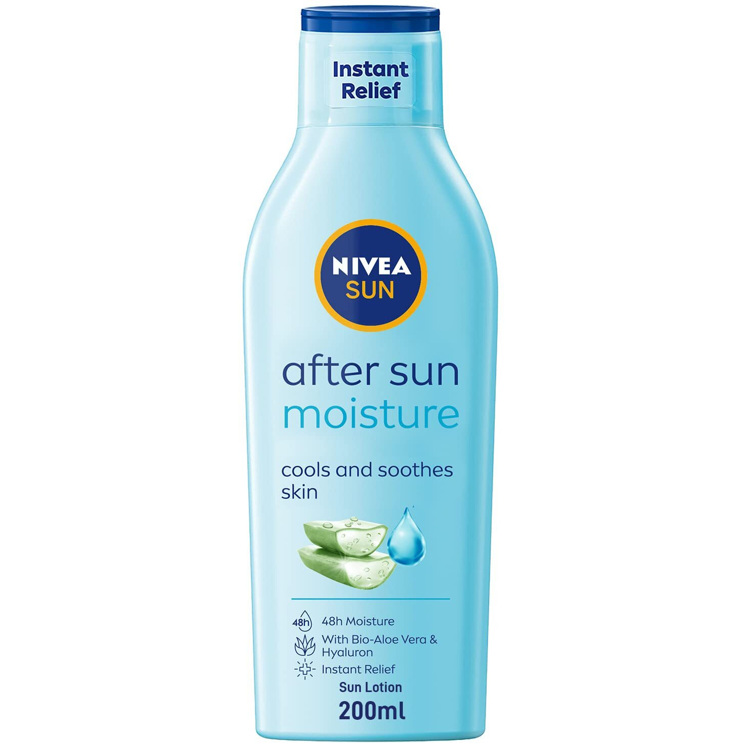 Nivea Sun Moisturising After Sun Lotion With Aloe Vera Silky Skin Feeling 200Ml