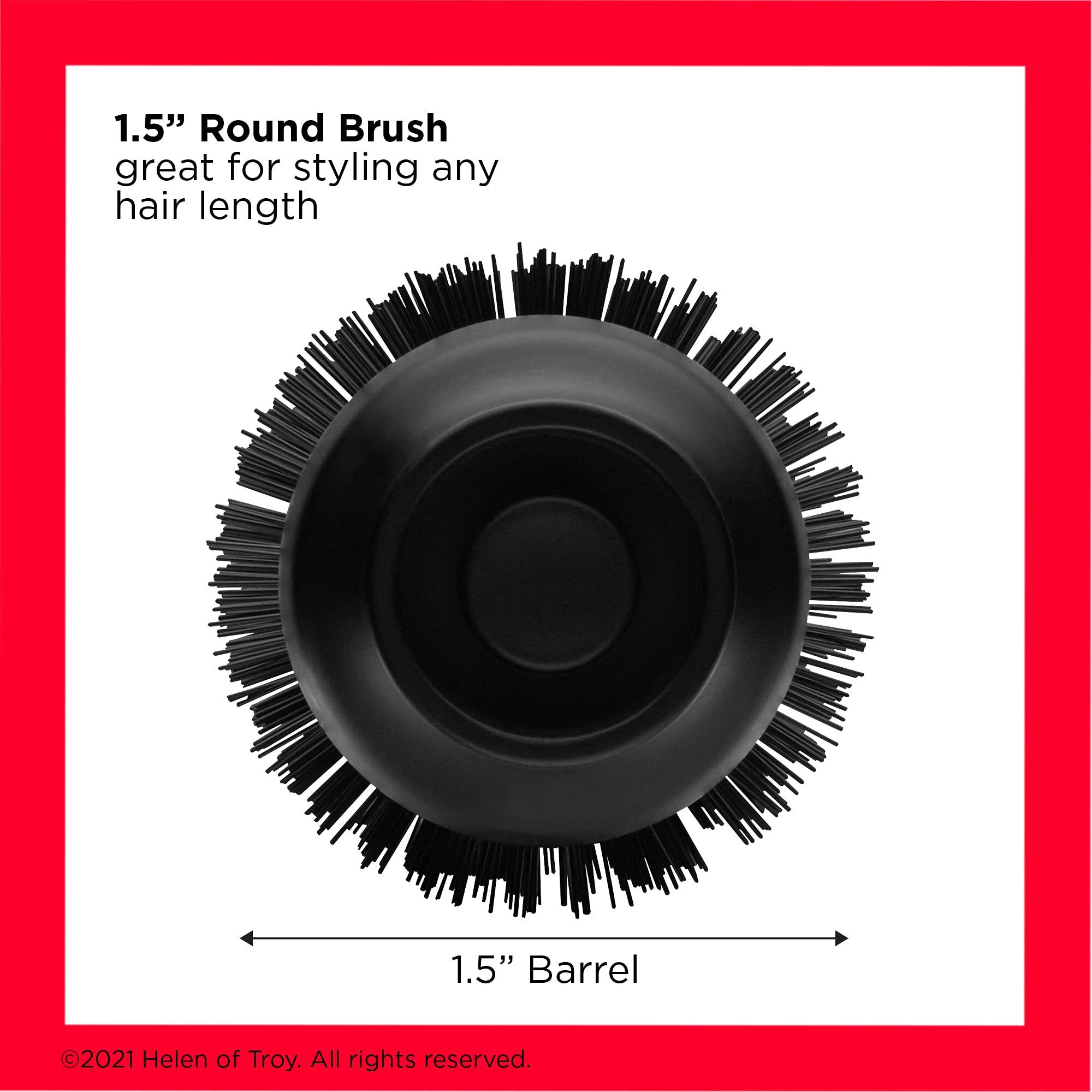 Revlon One Step Root Booster Round Brush Dryer And Hair Styler | Fight Frizz And Add Volume, (1-1/2 In)