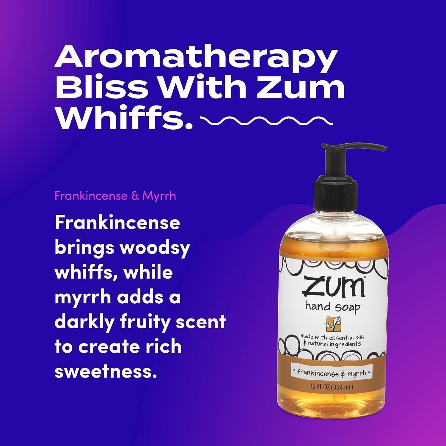 Zum Frankincense & Myrrh Hand Soap, 12 Fz