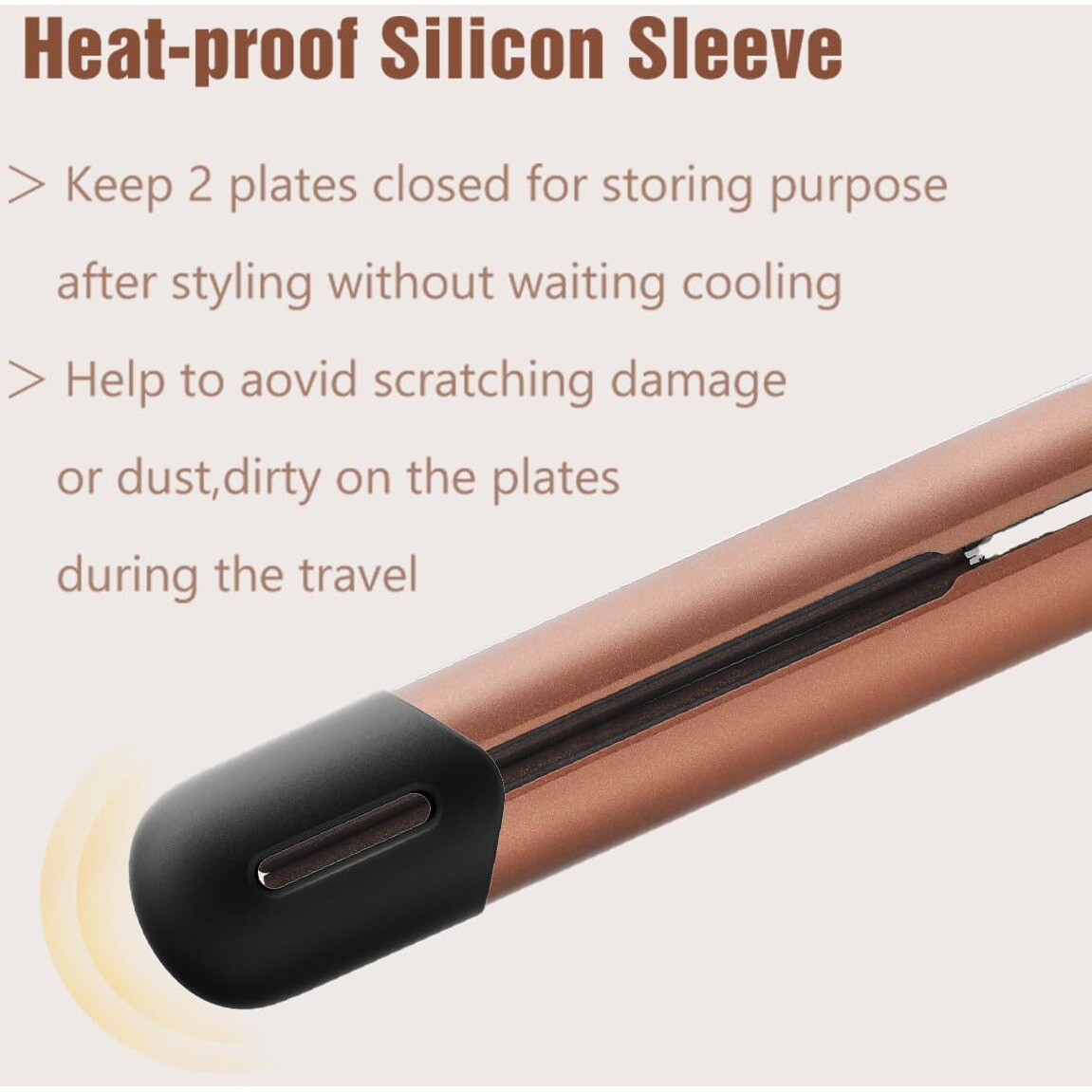 Nition Ceramic Tourmaline Flat Iron For Hair Lcd 1"" Hair Straighteners Mch Fast Heating Up Healthy Smooth Straightening Styling Tools With Travel Pouch Bag. 265-450F Adjustable 6 Temperatures Levels