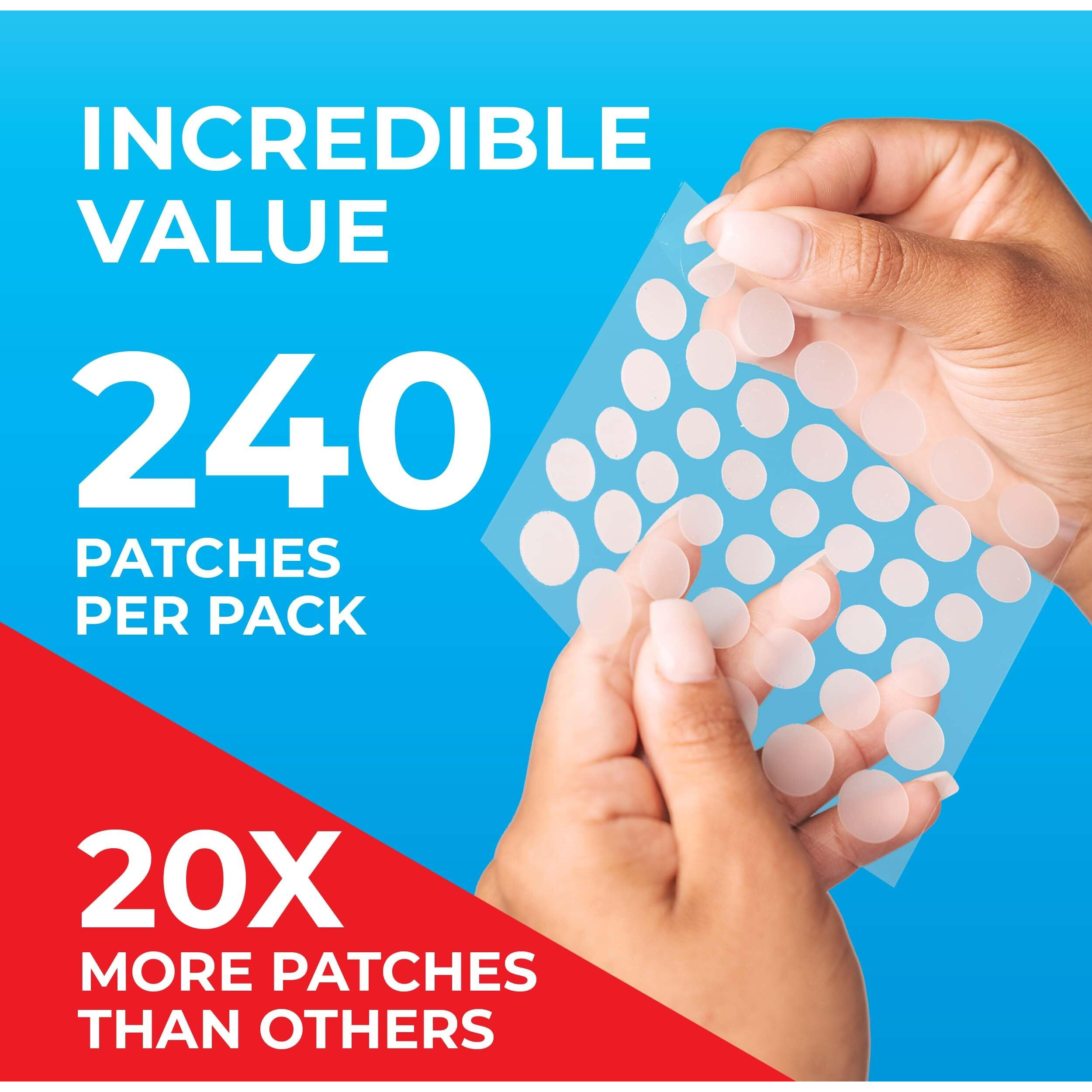 Keyconcepts Pimple Patches For Face (240 Patches), Hydrocolloid Acne Patches With Tea Tree Oil, Pimple Patch Pimple Stickers - Hydrocolloid Patch Acne Dots - Acne Pimple Patches For Face - Zit Patches