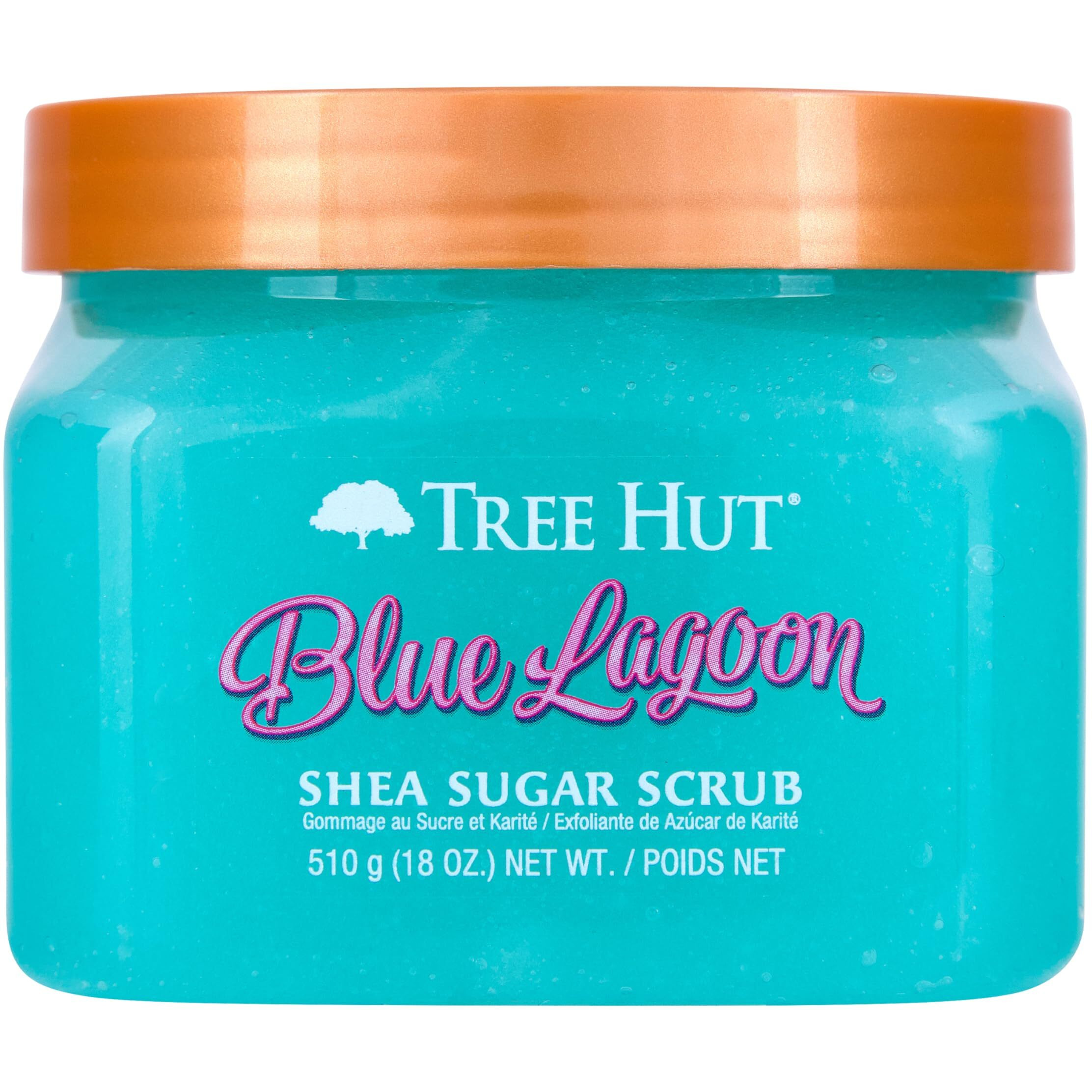 Tree Hut Blue Lagoon Shea Sugar Exfoliating & Hydrating Body Scrub, 18 Oz