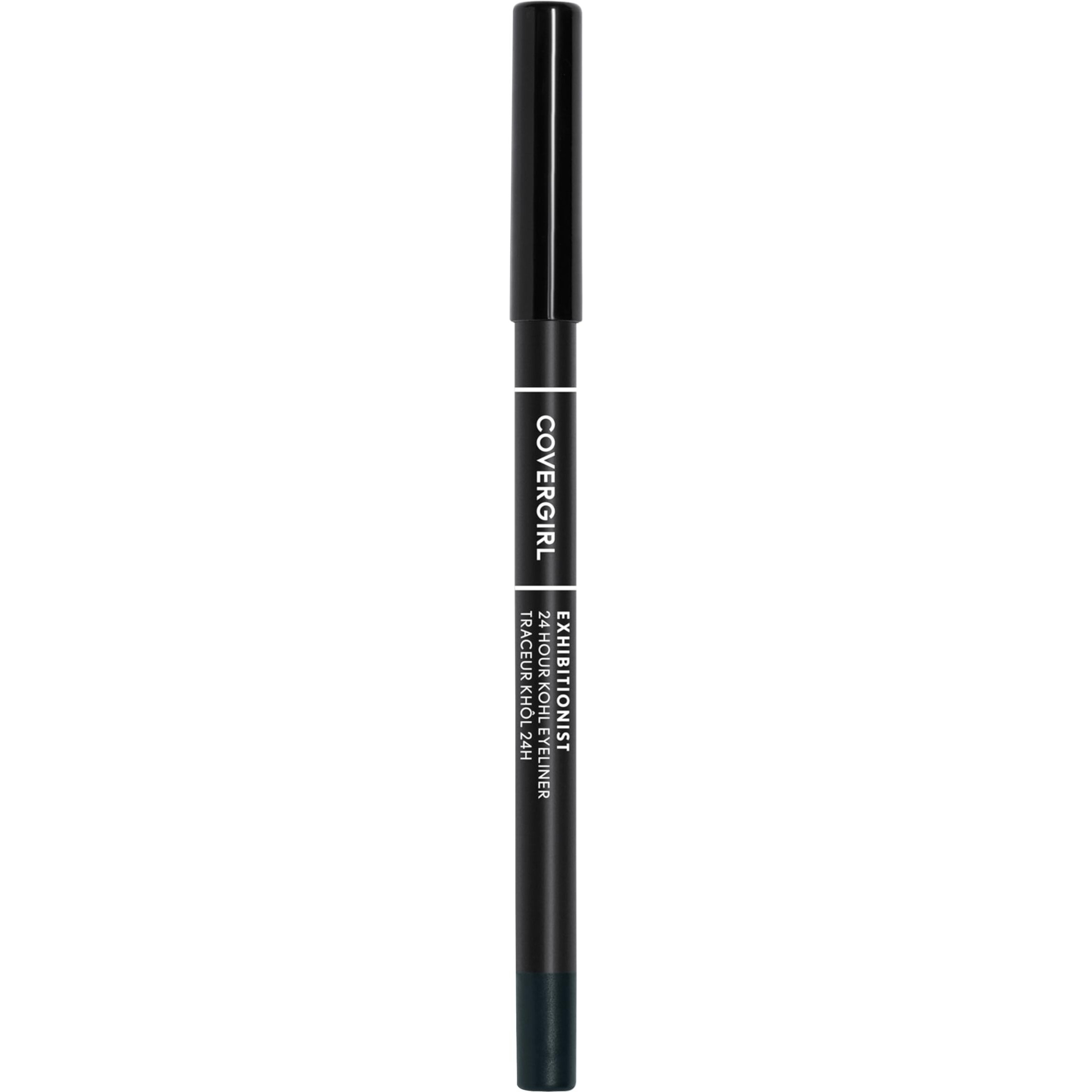 Covergirl Exhibitionist 24-Hour Kohl Eyeliner, Black, Gel Eyeliner, 0.04 Fl Oz,Black Eyeliner, Long Lasting Eyeliner, Gel Eyeliner Pencil, Glides On, Waterproof Eyeliner