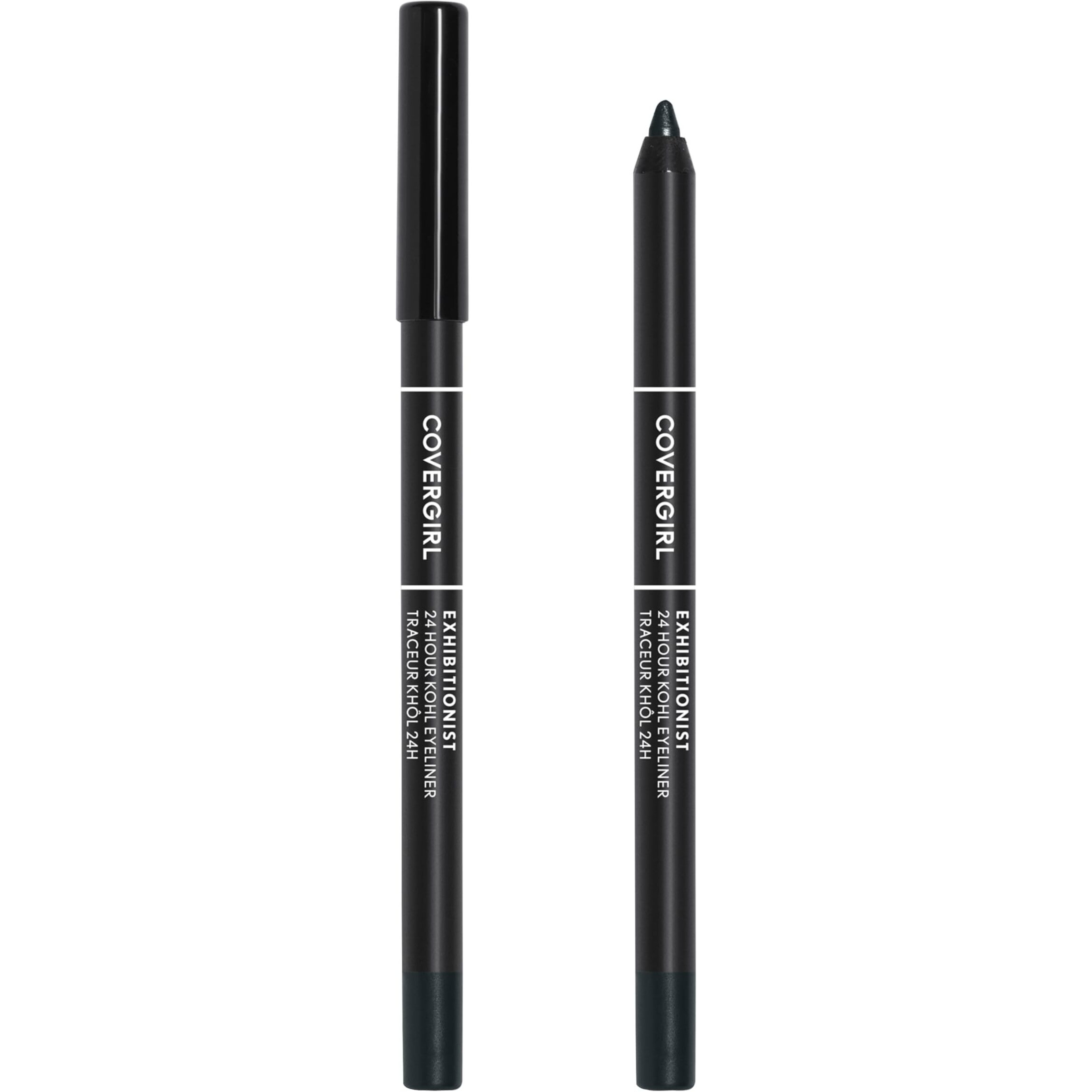 Covergirl Exhibitionist 24-Hour Kohl Eyeliner, Black, Gel Eyeliner, 0.04 Fl Oz,Black Eyeliner, Long Lasting Eyeliner, Gel Eyeliner Pencil, Glides On, Waterproof Eyeliner