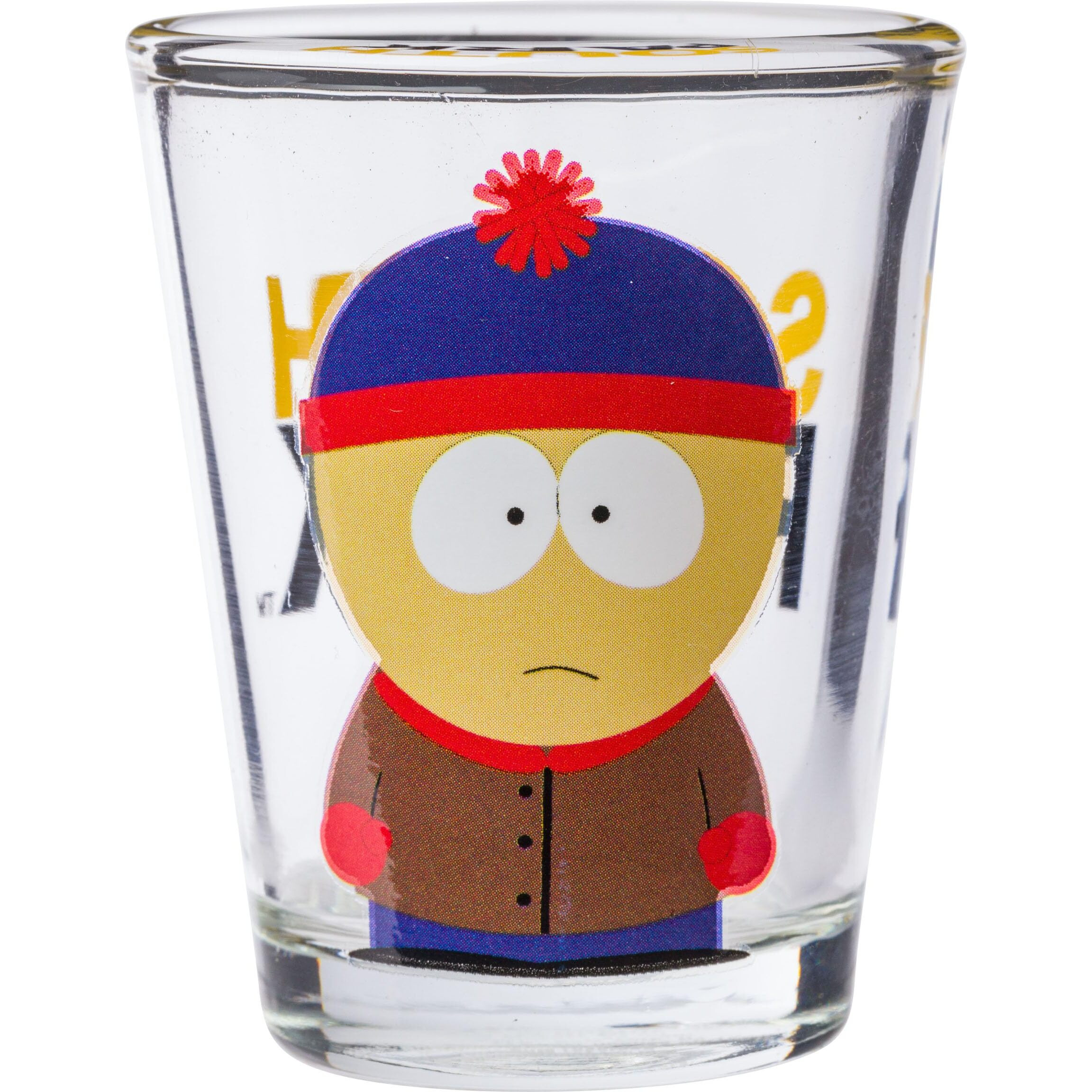 Silver Buffalo South Park Main Characters Poses 4Pc Mini Glass Set 4X1, 1.5 Ounces